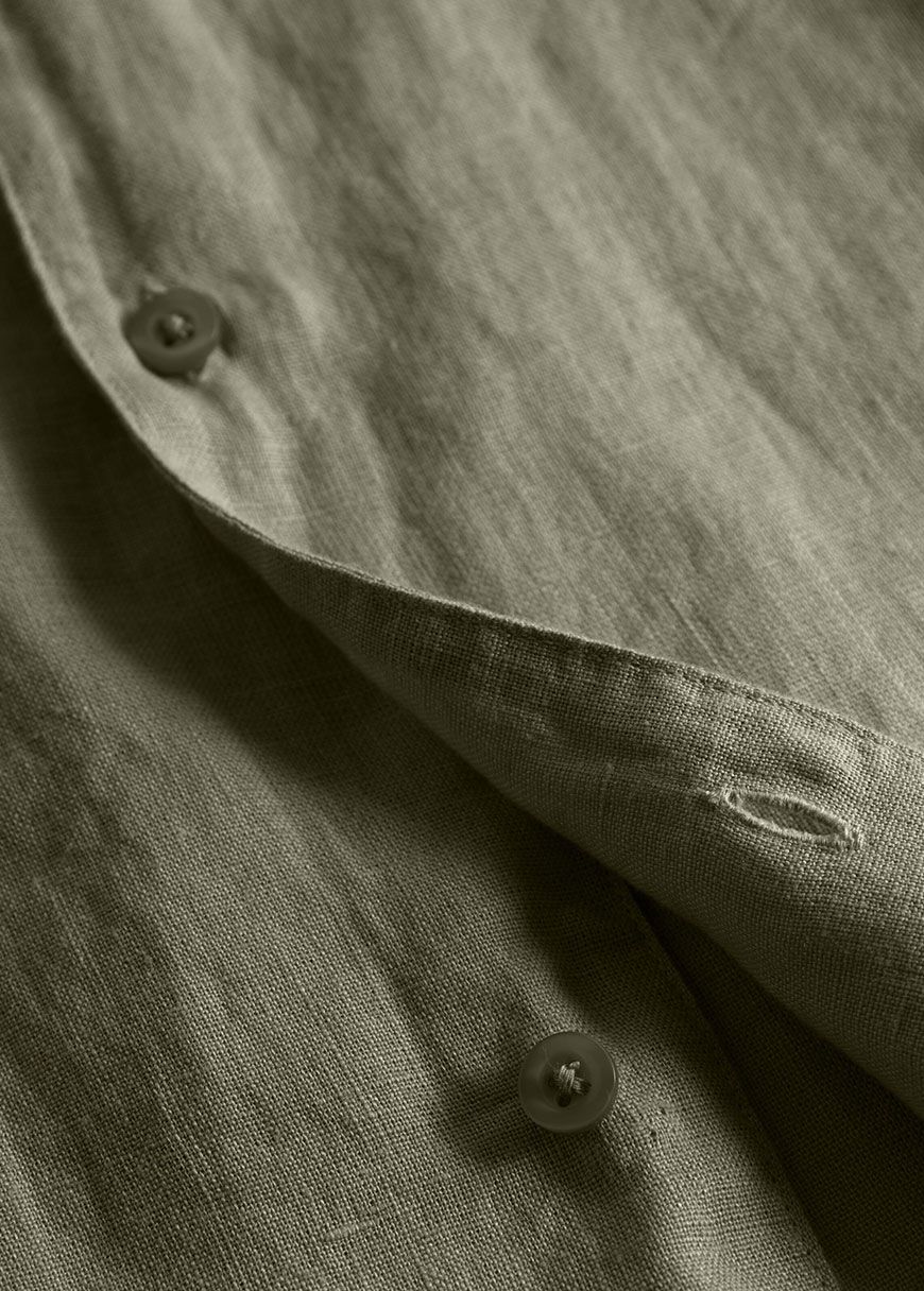Box Short Sleeve Linen Shirt