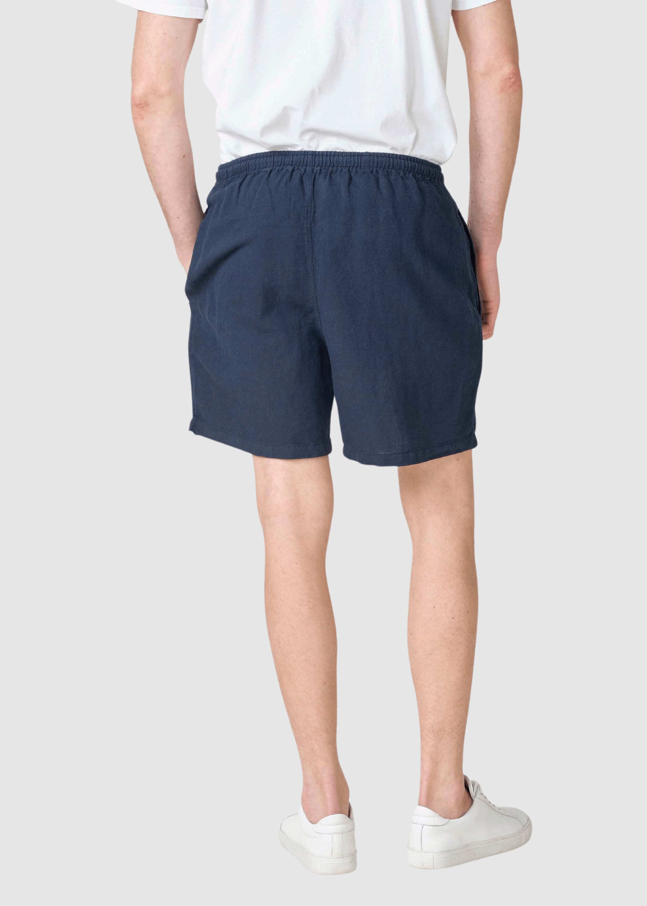 Bertram Linen Shorts Ocs Navy