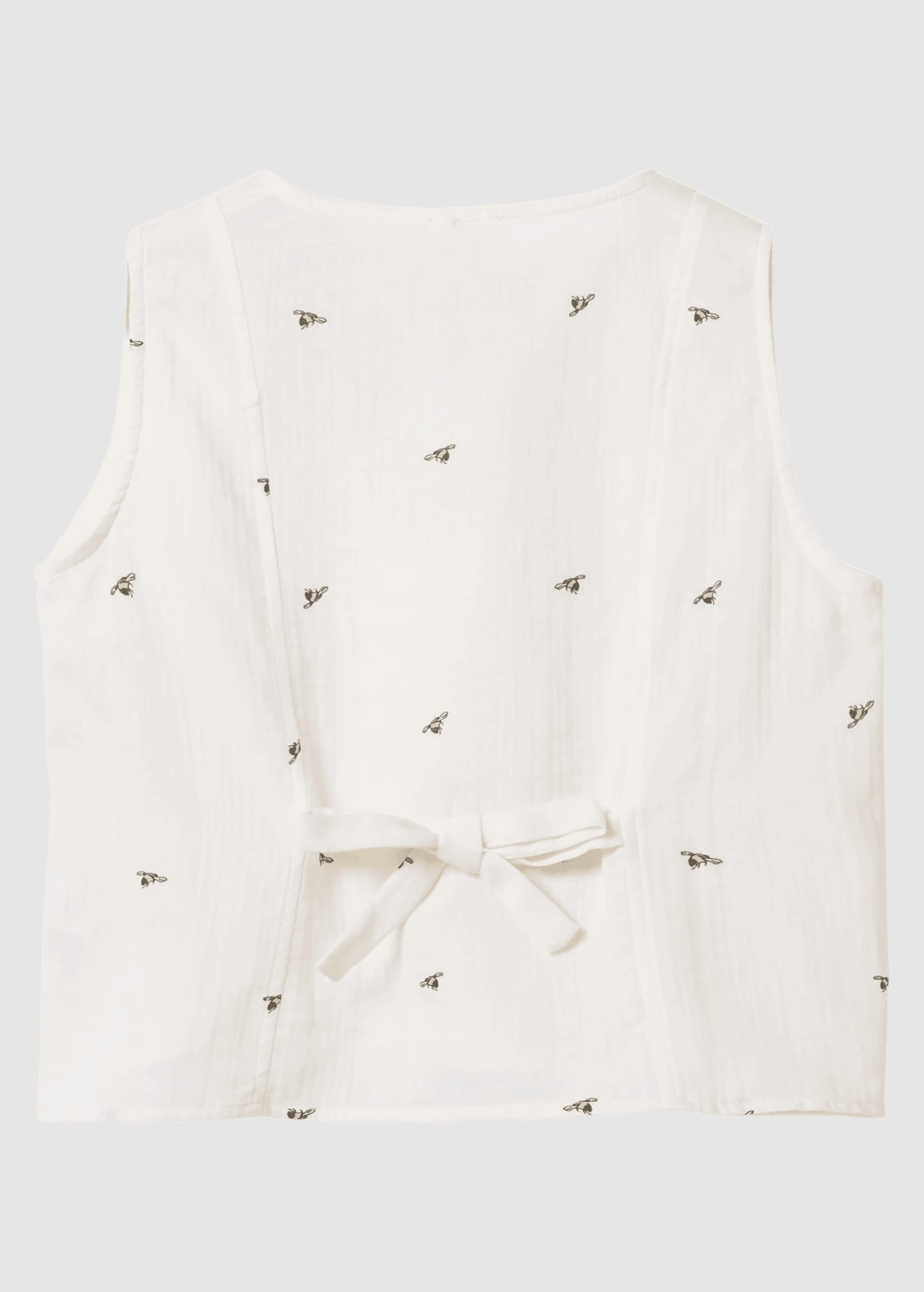 Bee Nice Vest Top White