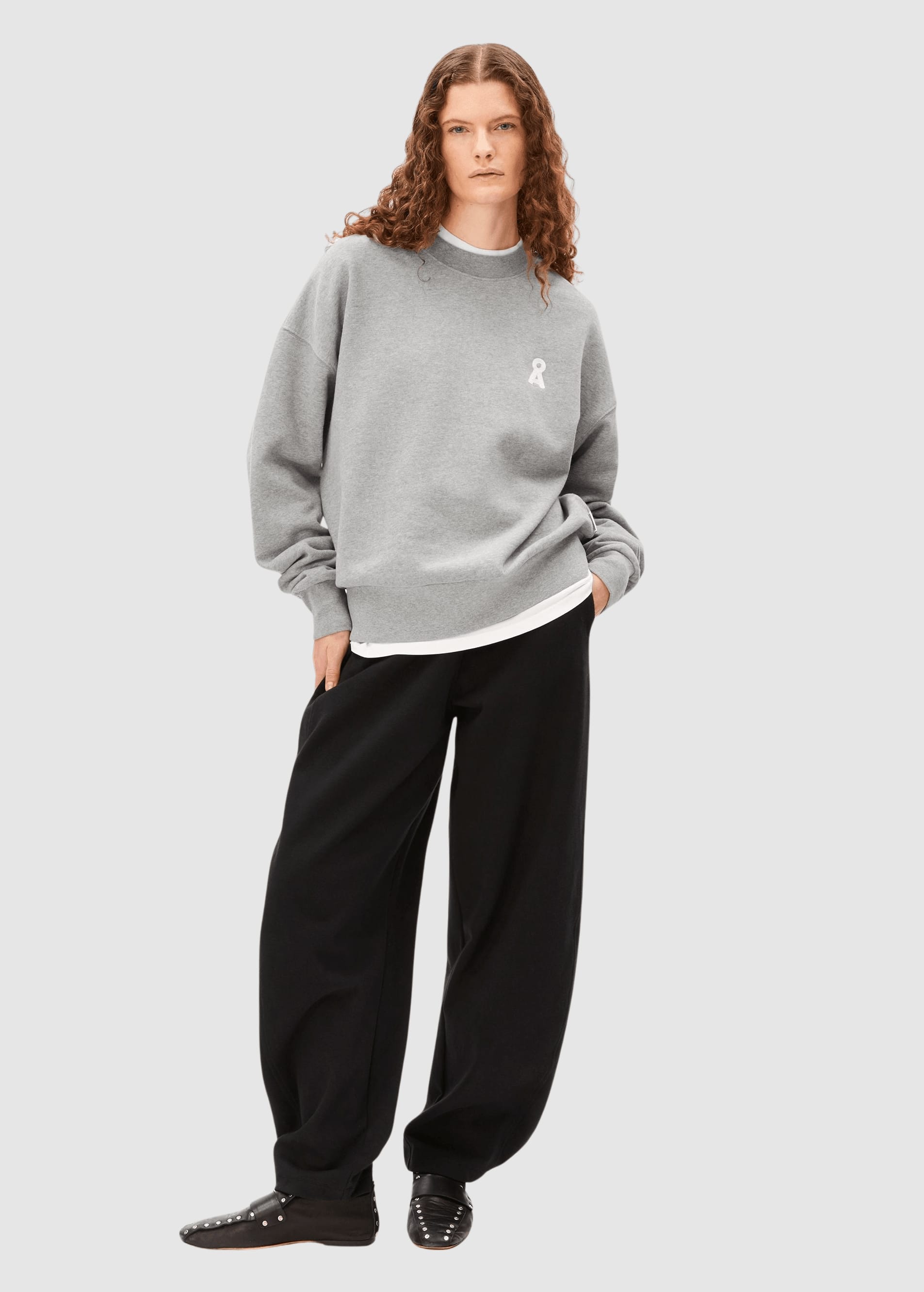 Iconic Å Alizaa Sweat Silver Melange