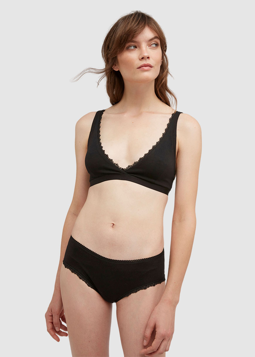 Lace Trim Triangle Bra Lace Trim Triangle Bra