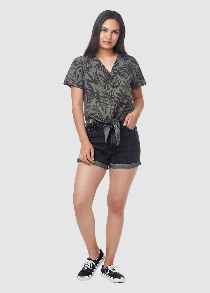 W Meander Tie Front Shirt W Meander Tie Front Shirt