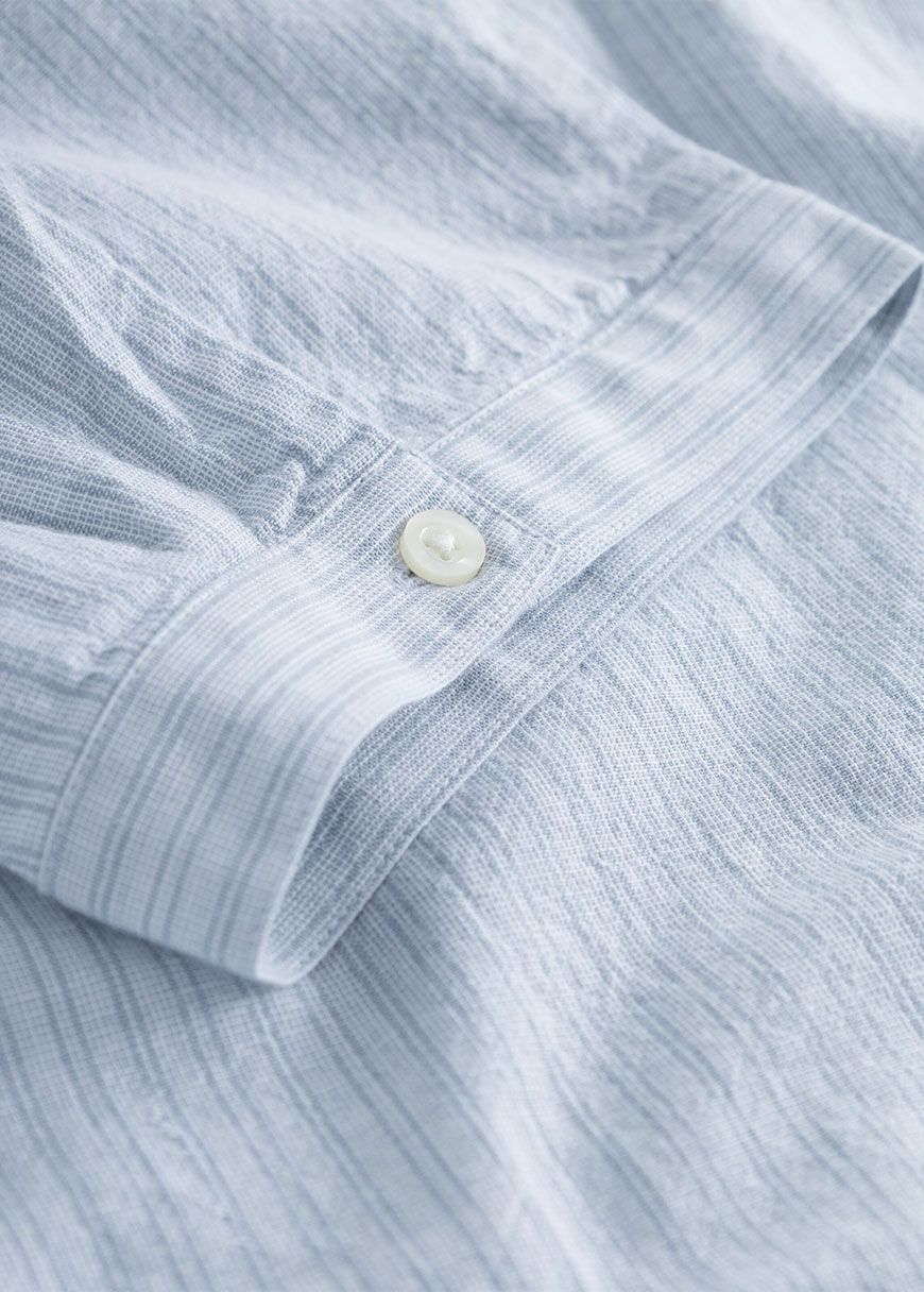 Grandad Collar SS Shirt Dress