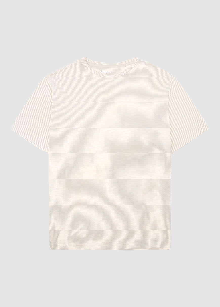 Narrow Striped Slub Tee