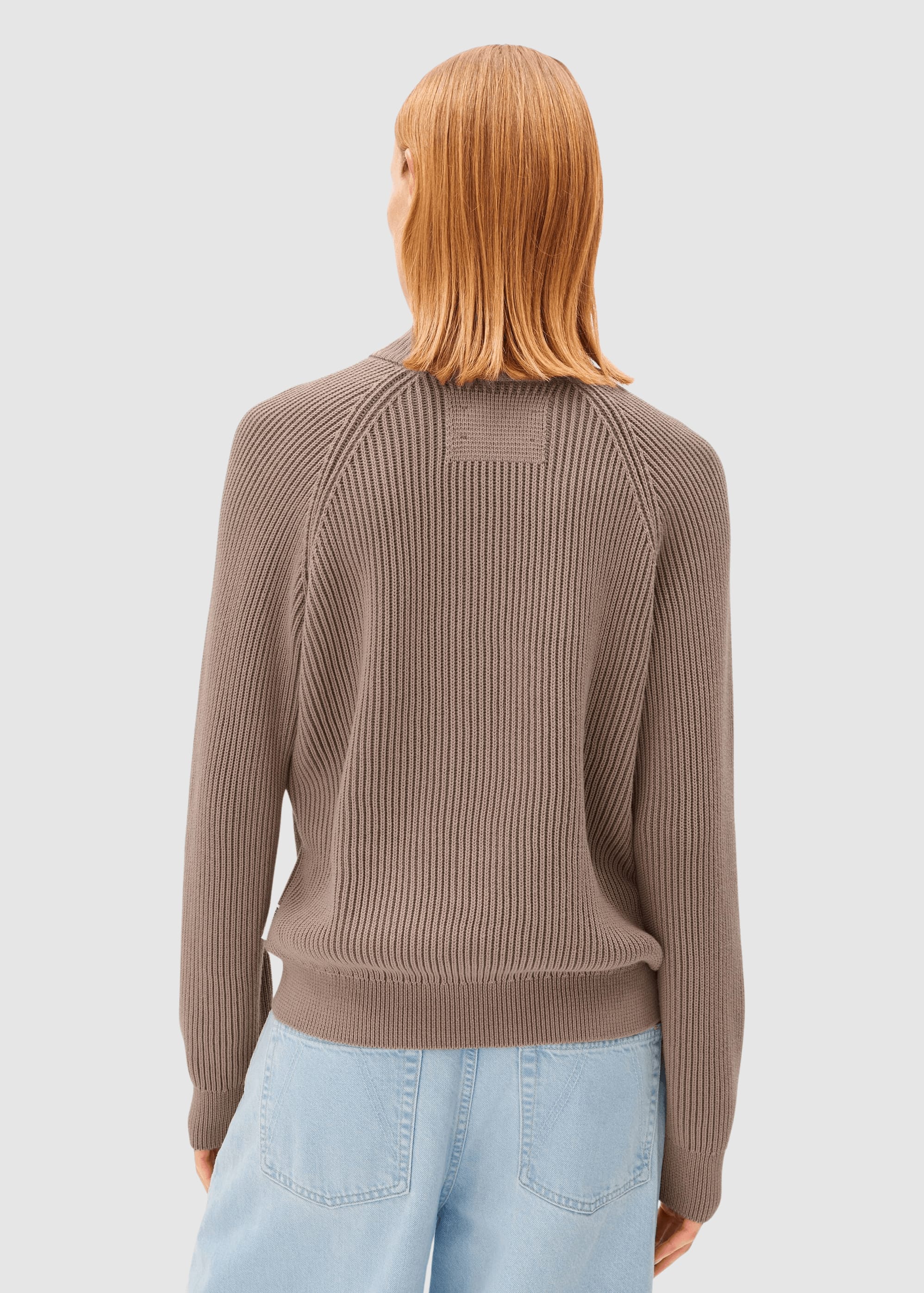 Troyer Vanisé Knit Sweater Cinnamon Dust-Dark Cinnamon Dust