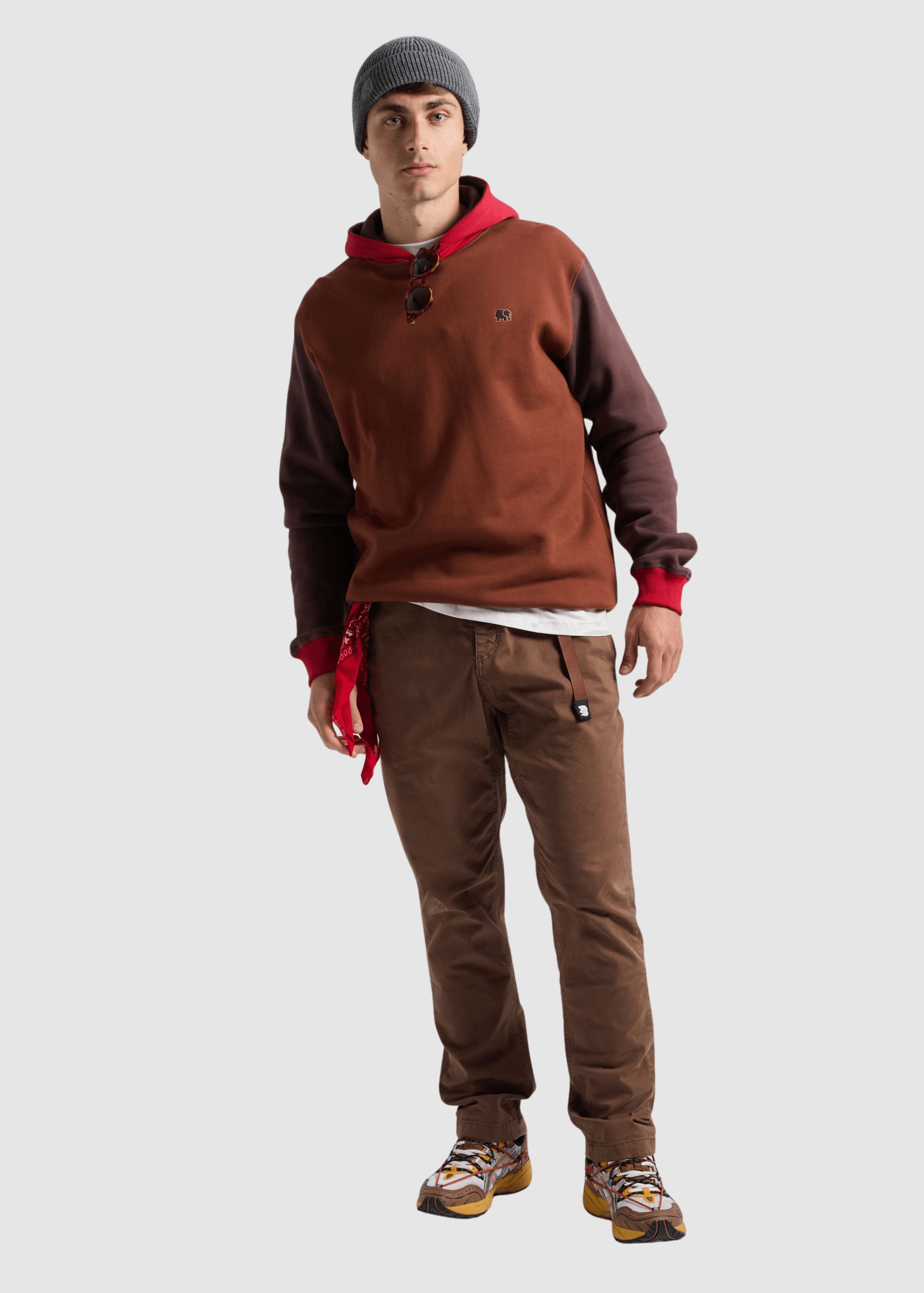 trendsplant-color-block-hoodie-cherry-mahogany-brown-5.jpeg Color Block Hoodie Cherry Mahogany Brown