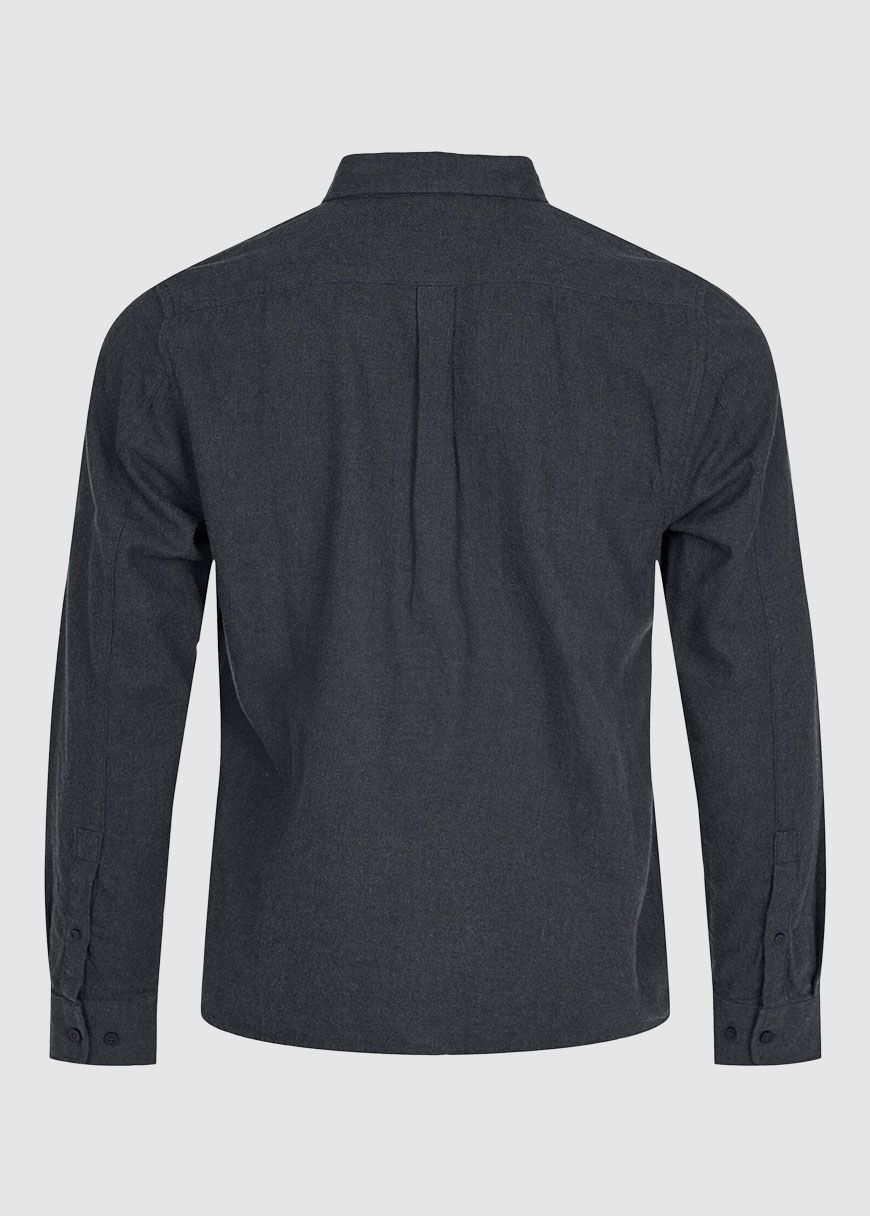 Regular Fit Melangé Flannel Shirt Regular Fit Melangé Flannel Shirt