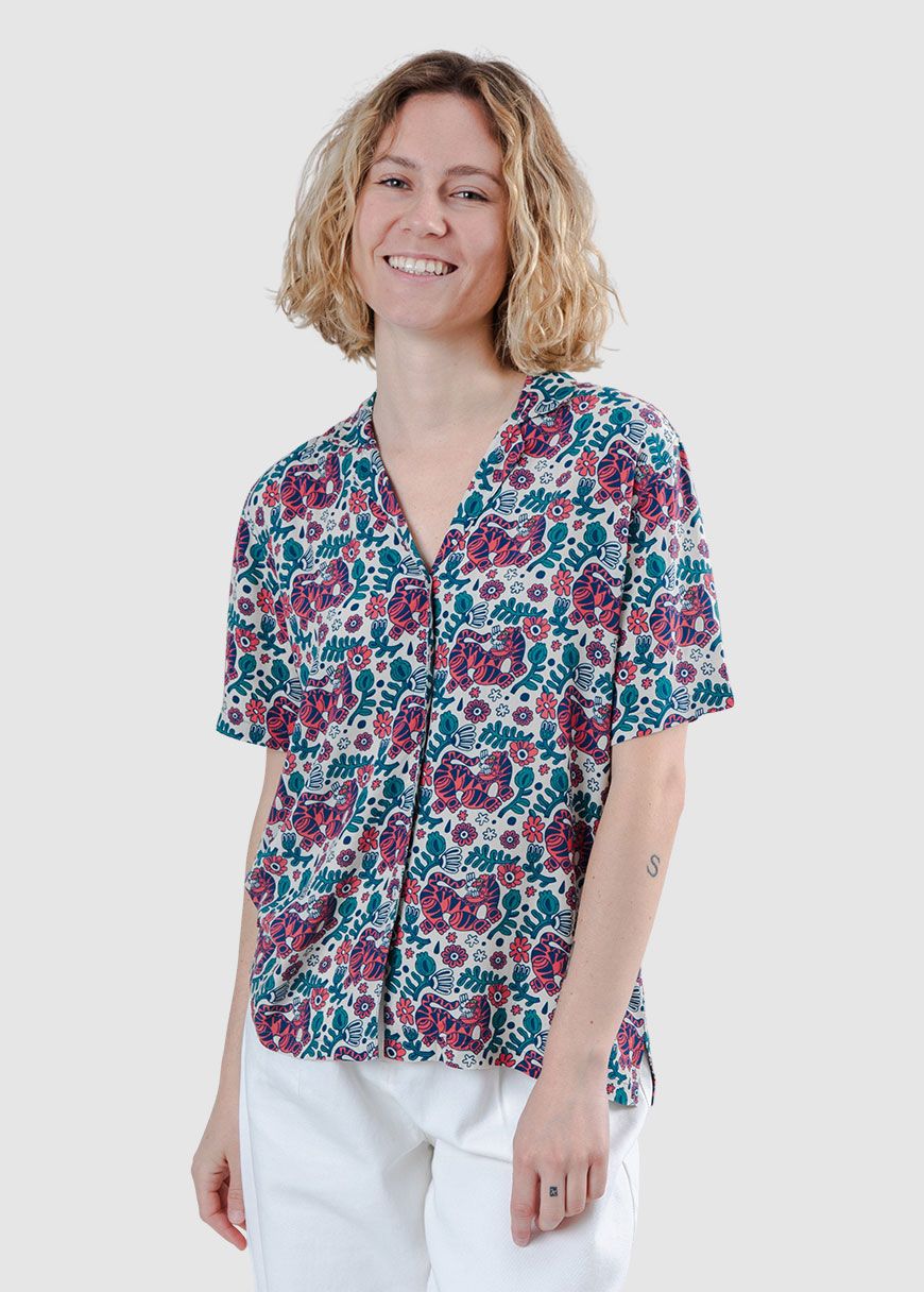 Asis Percales Tigris Aloha Blouse