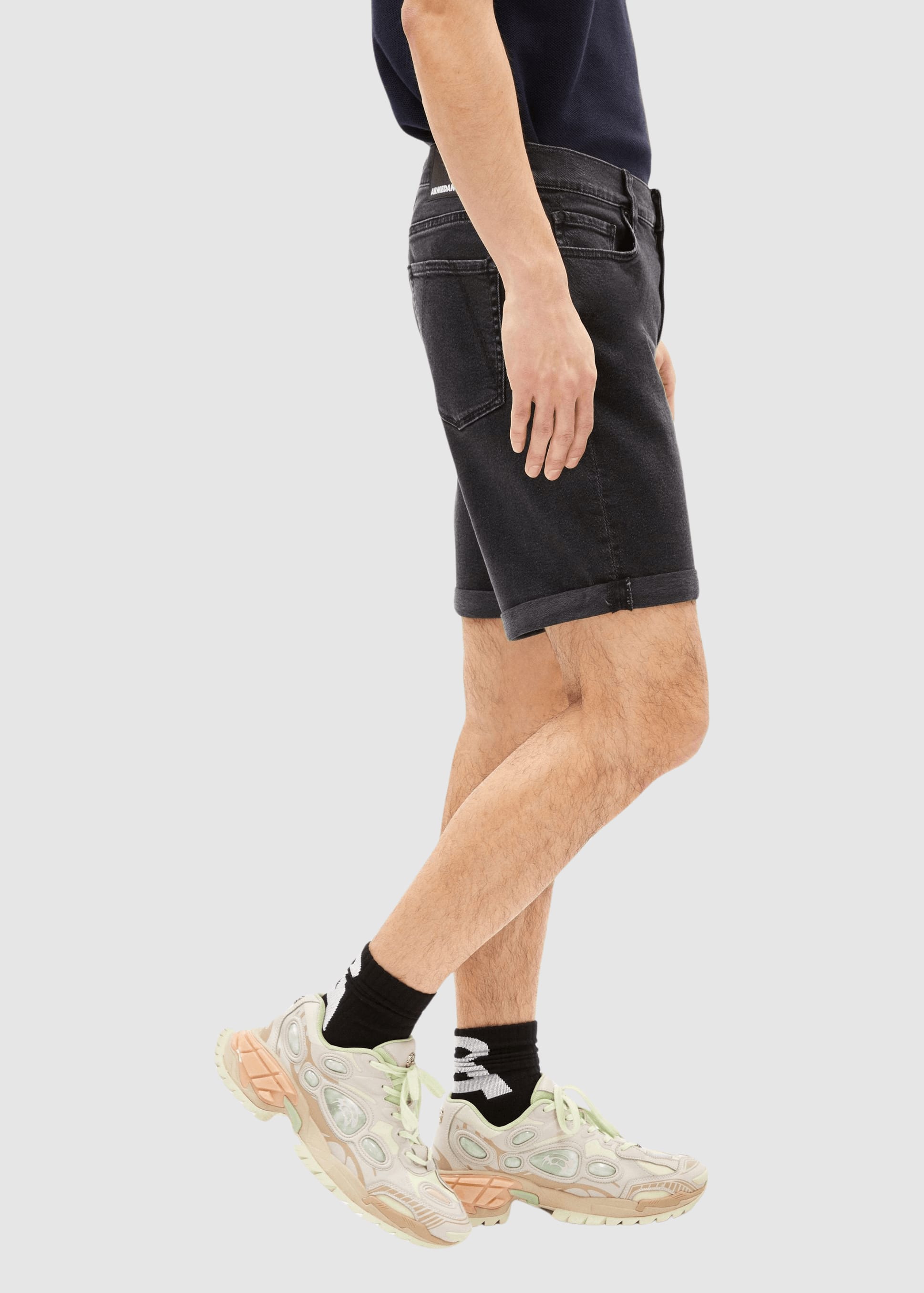 Naailo Denim Short Black Washed Authentic