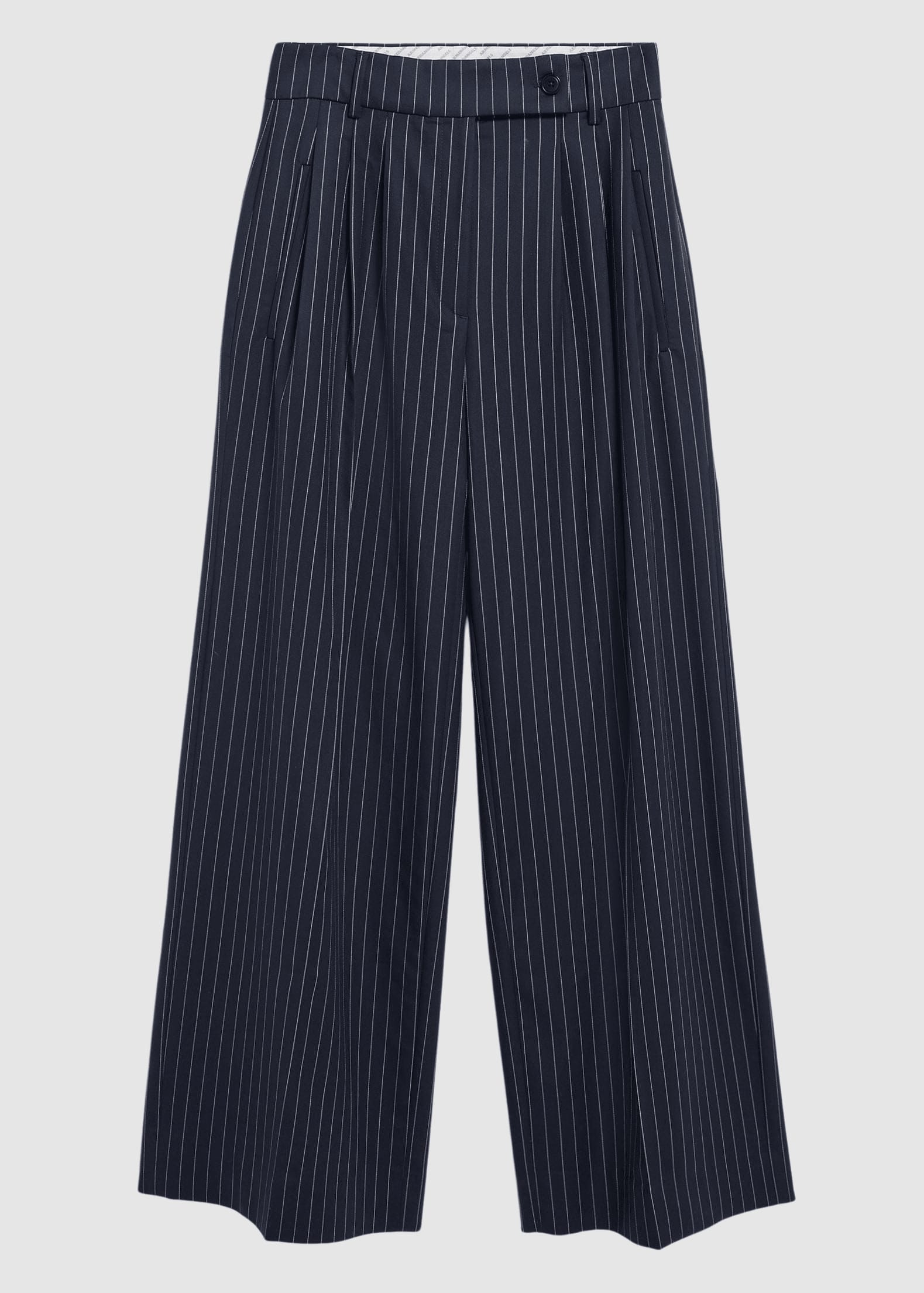 Pinstripe Kaayua Pant Night Sky-White