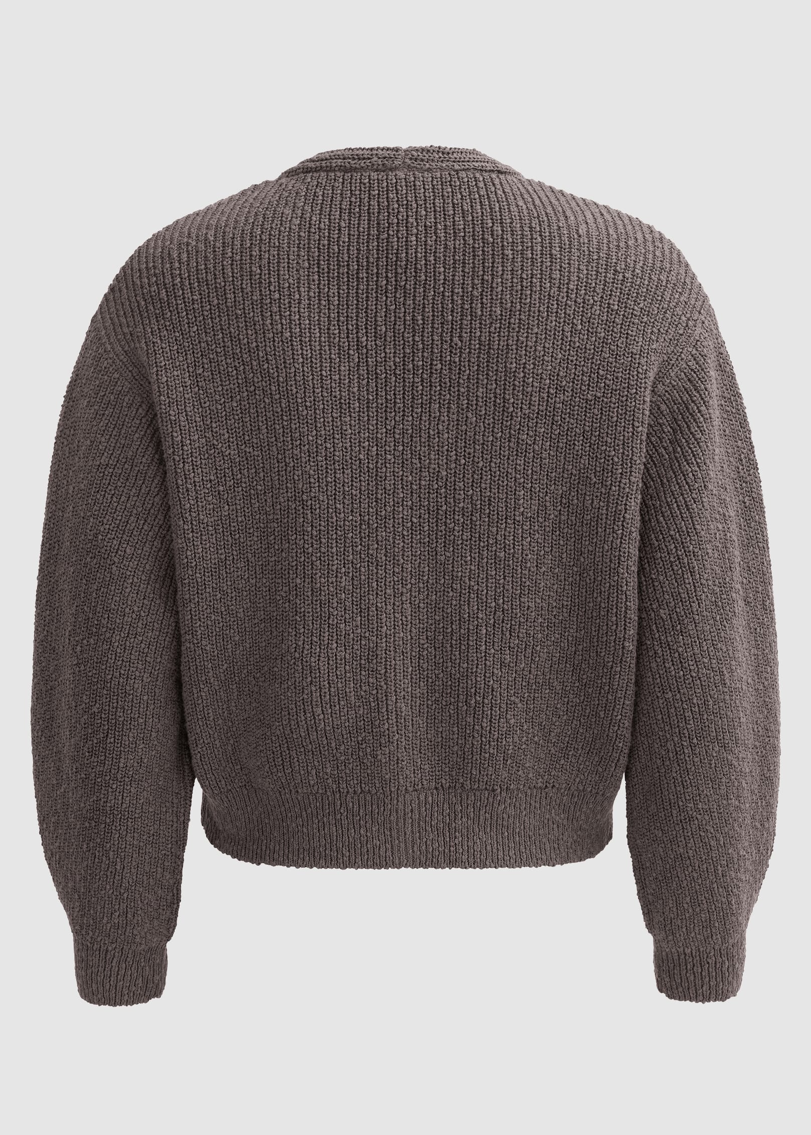 Rippstrick-Jacke Basalt