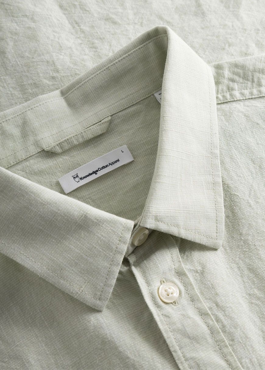 Custom Fit Linen Short Sleeve Shirt