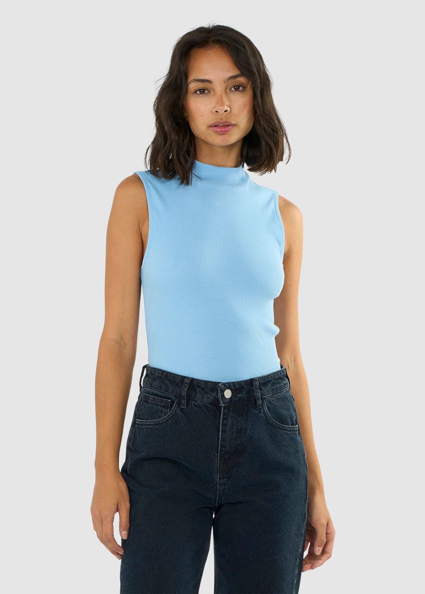 High Neck Rib Top High Neck Rib Top
