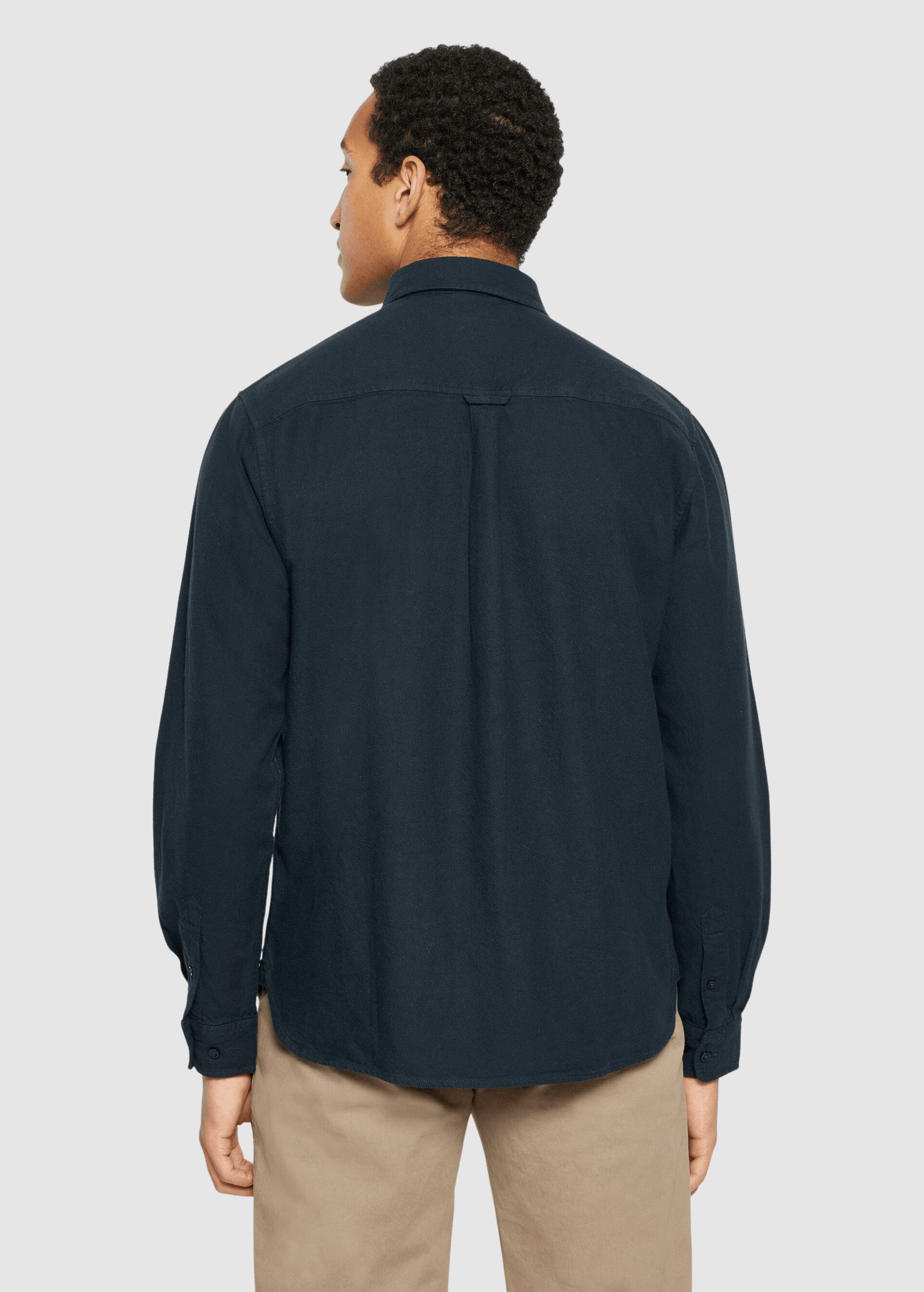 knowledge-cotton-apparel-dune-regular-flannel-shirt-night-sky-2.jpeg Dune Regular Flannel Shirt Night Sky