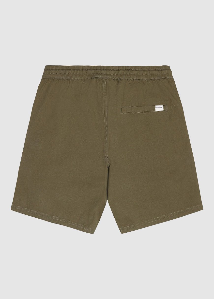 Boardwalk Slub Shorts With Elastic Waist