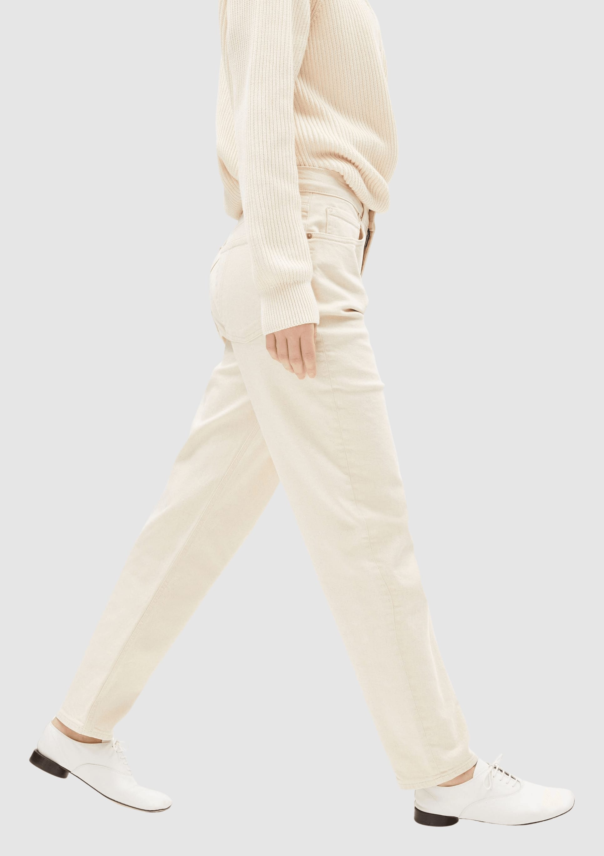 Mairaa High Waist Mom Jean Undyed