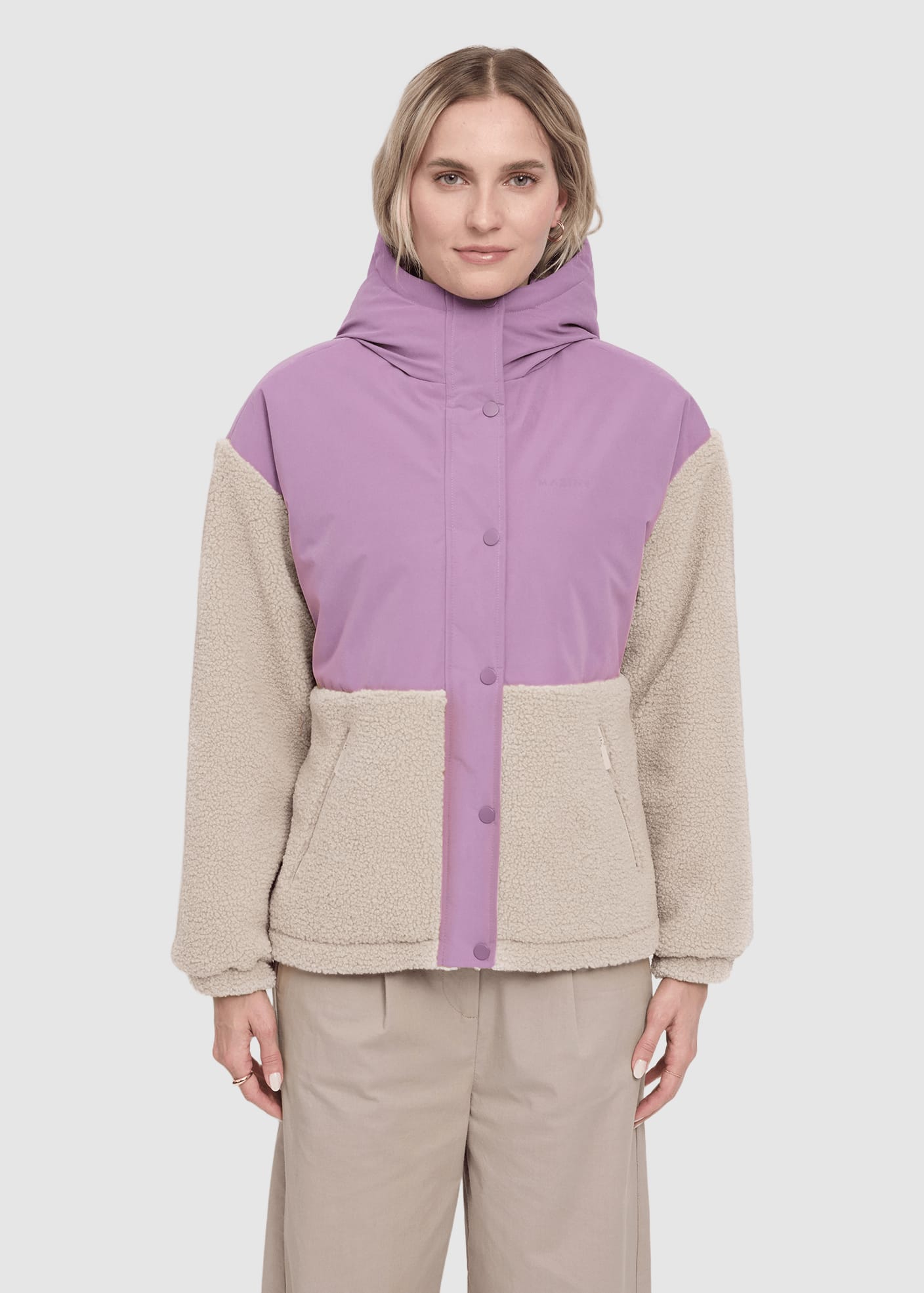 mazine-fabric-blocking-jacket-grape-pink-natural-1.jpeg Fabric Blocking Jacket Grape Pink Natural