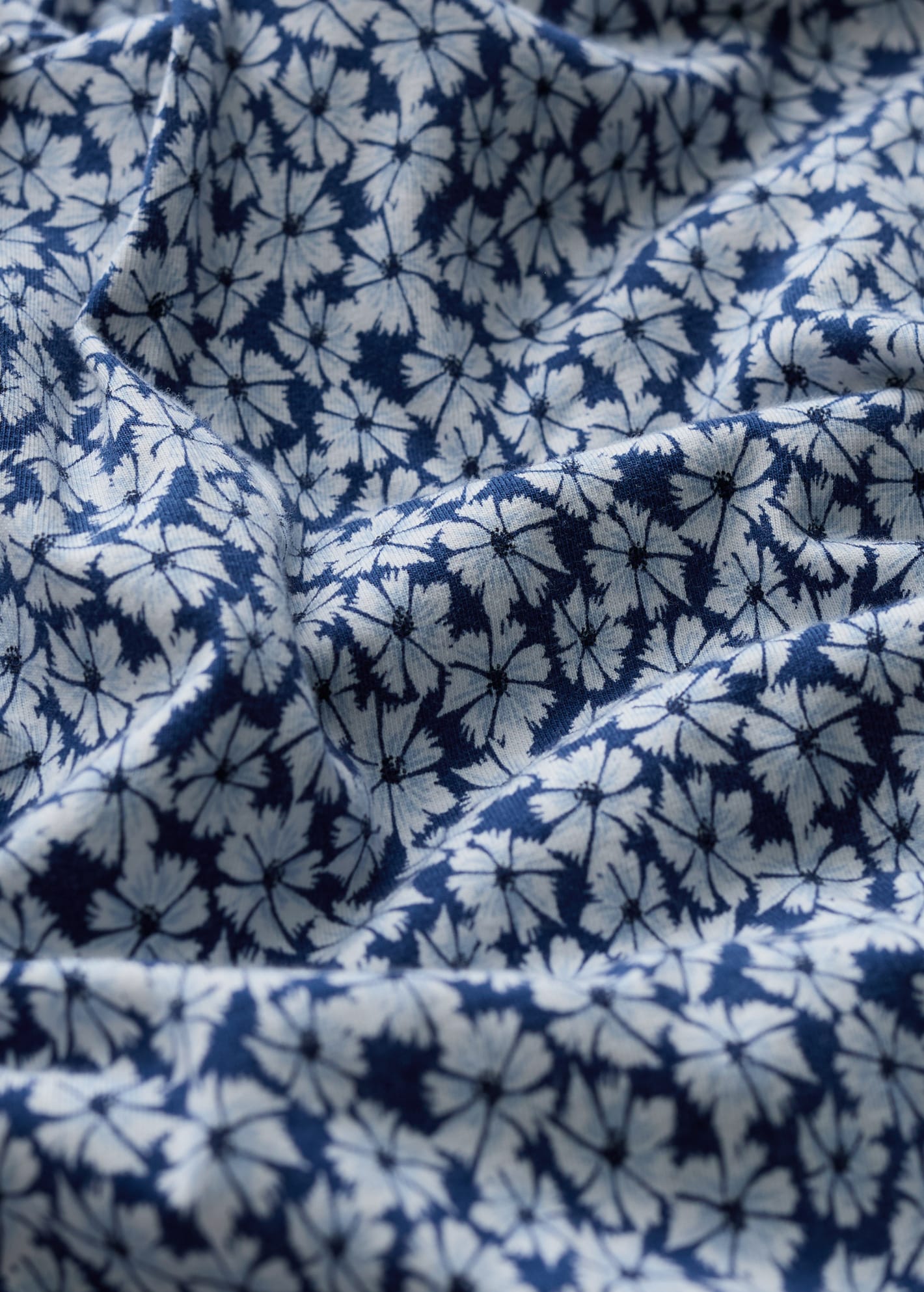 Pier View Dress Bunched Cornflowers Dark Voyage