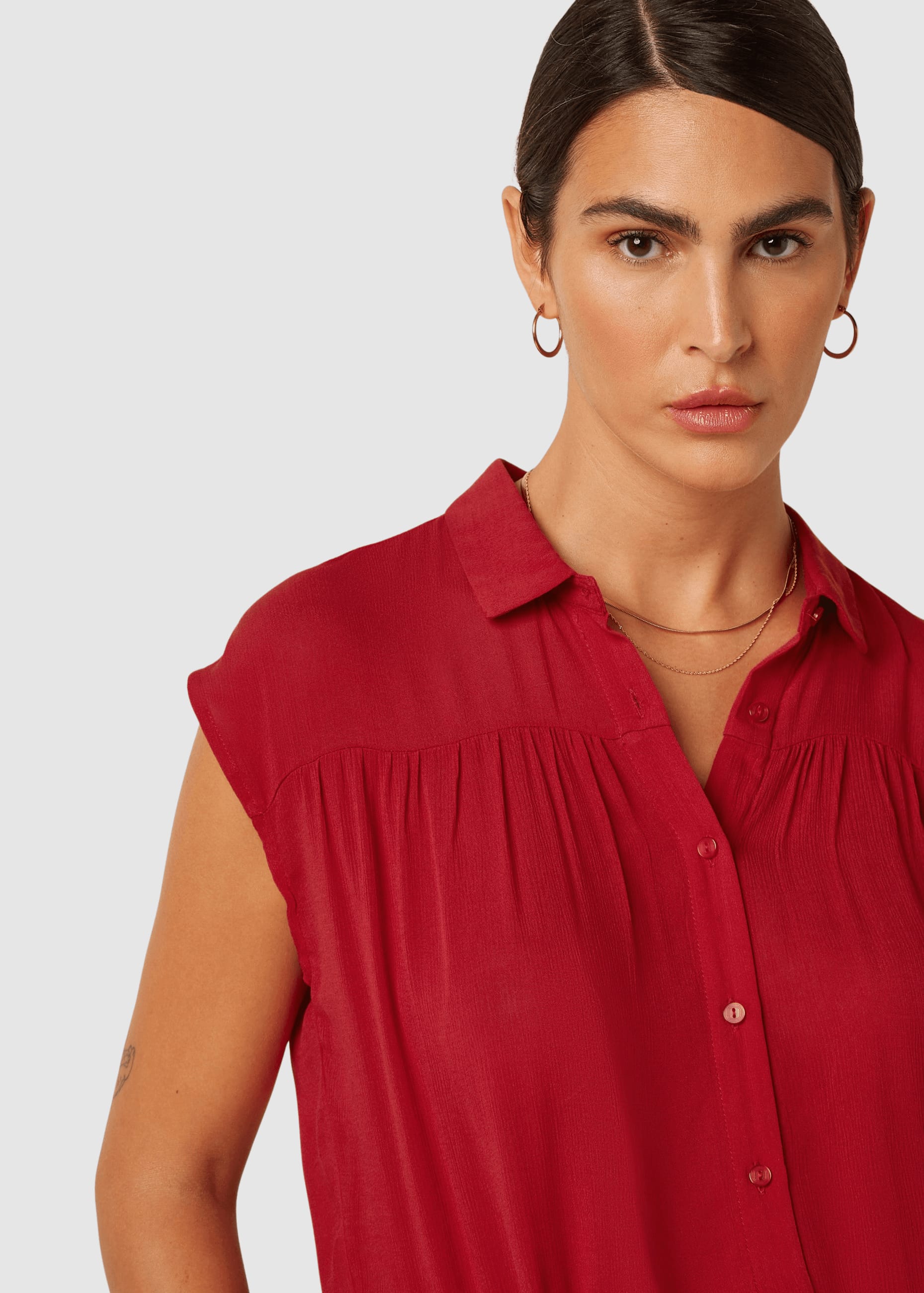 Amy Blouse Capo Chili Red