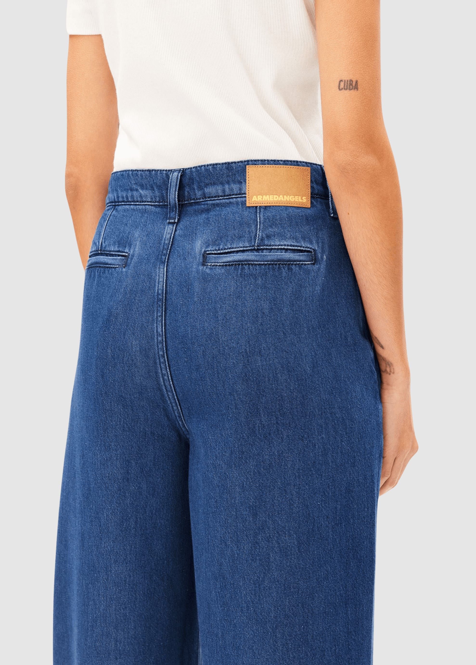 armedangels-wide-leg-denim-pant-bright-blue-3.jpeg Wide Leg Denim Pant Bright Blue