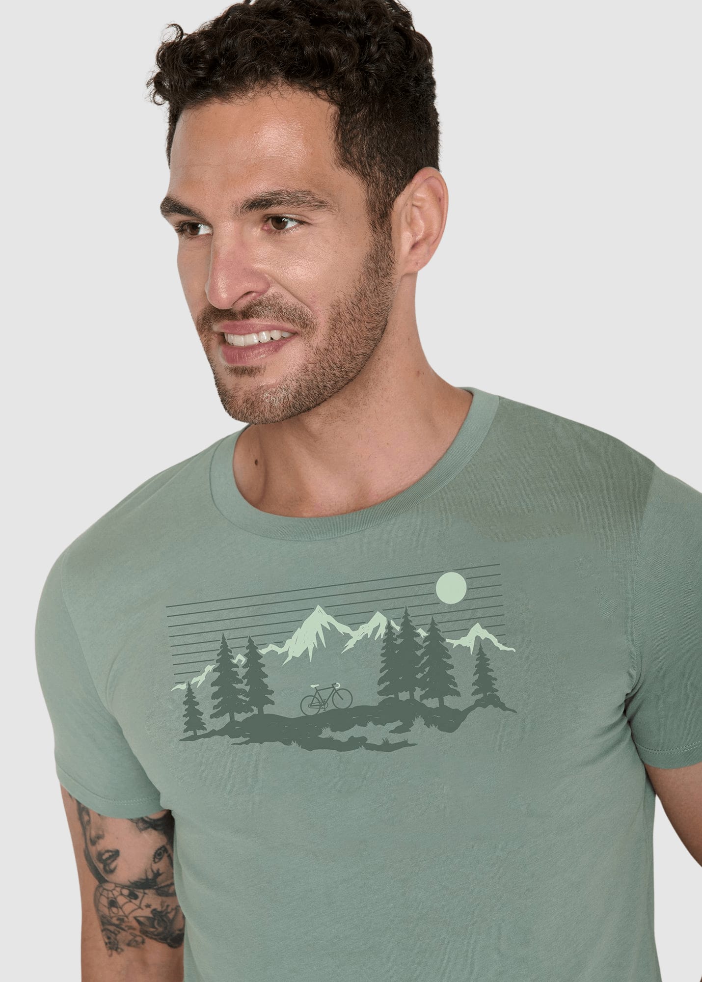 Bike Mountain Pines Guide T-Shirt Soft Sage