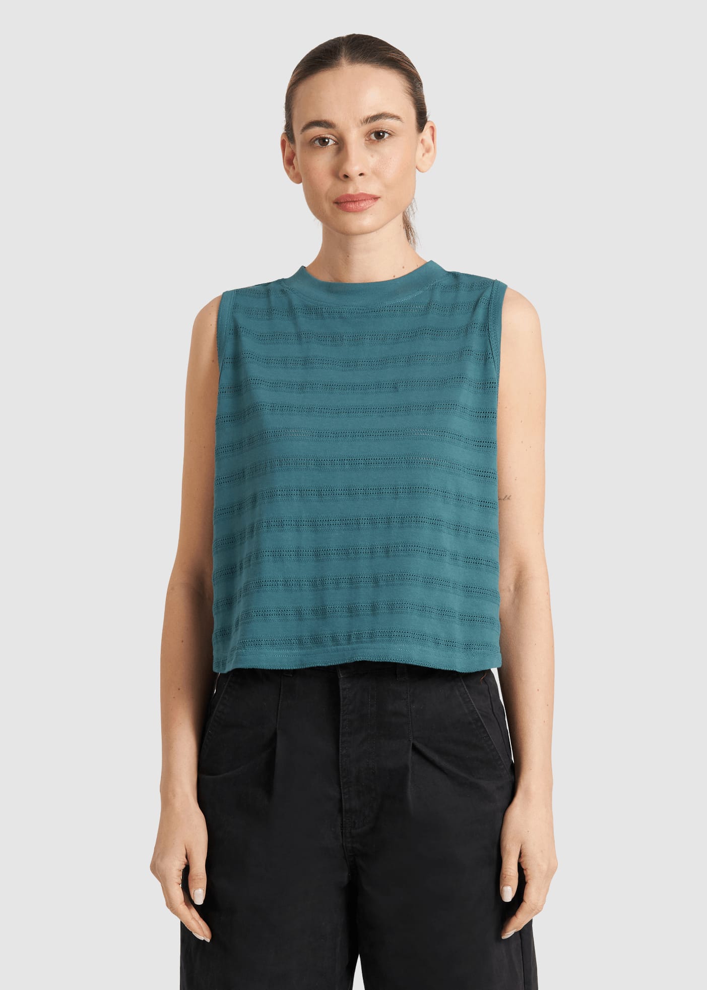 Top Namsos Lace Mediterranea Green