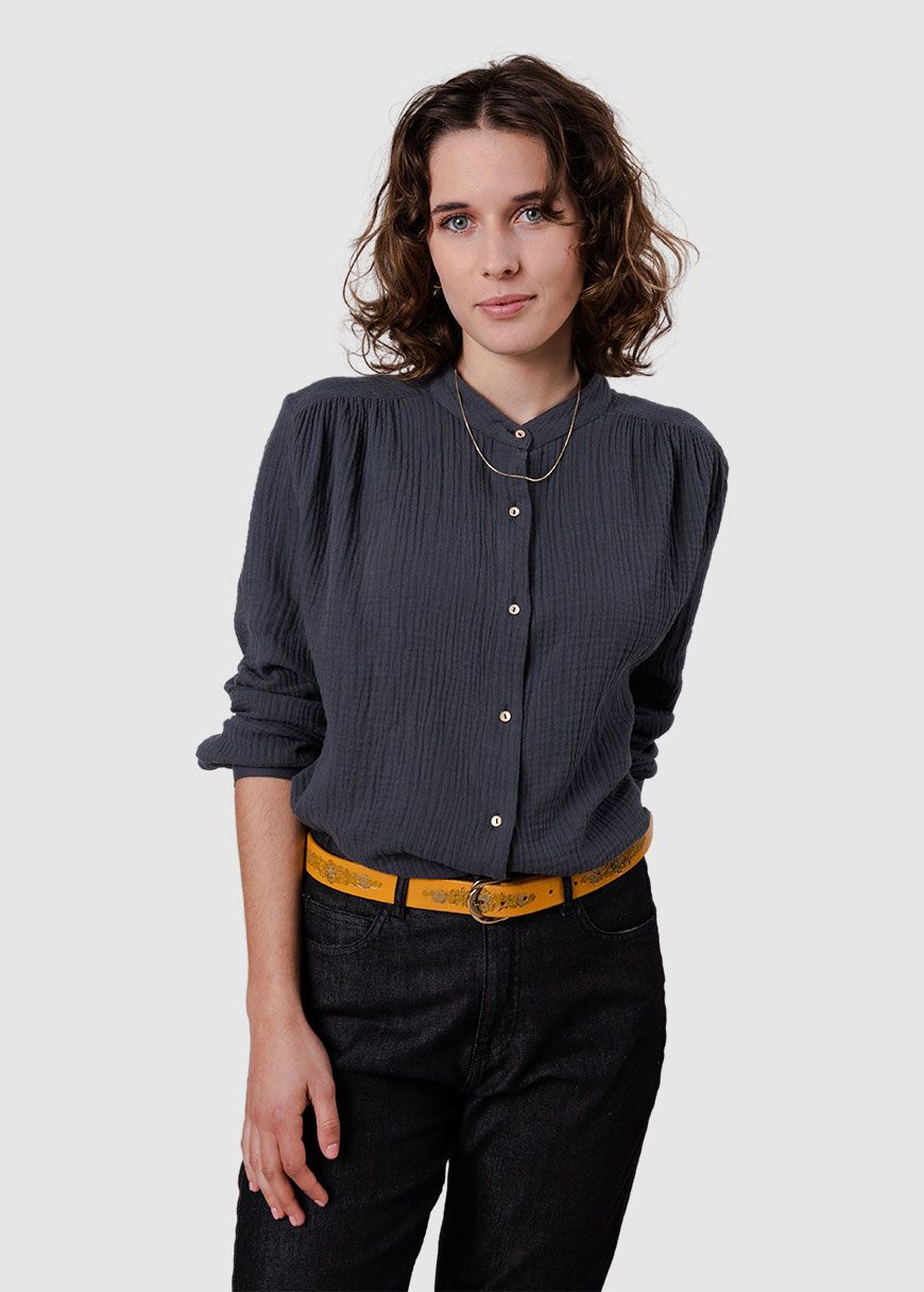 Bubble Mao Regular Blouse