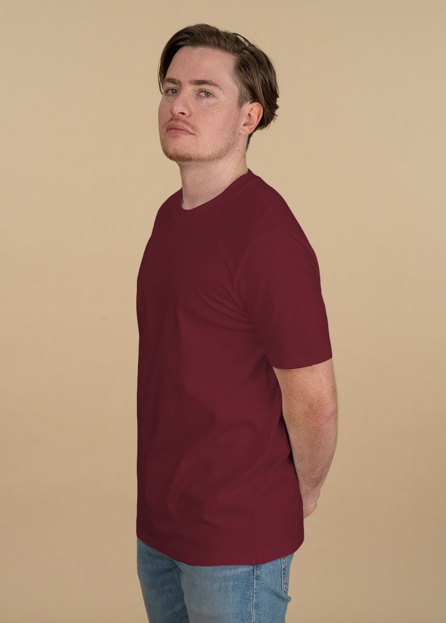 GXB-STTU169-BURGUNDY-02.jpg Classic T-Shirt Man Burgundy