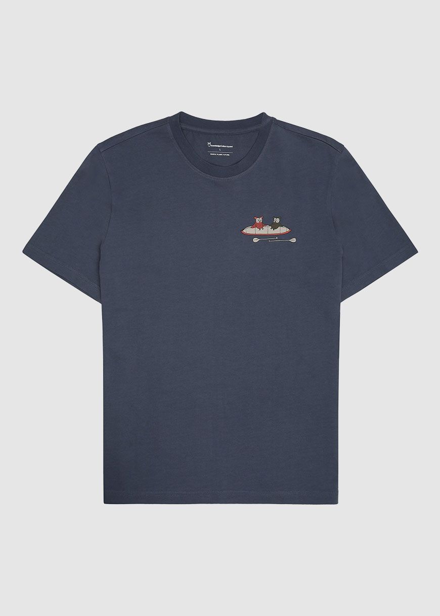 Regular Drop-Shoulder Short Sleeve Printed T-Shirt