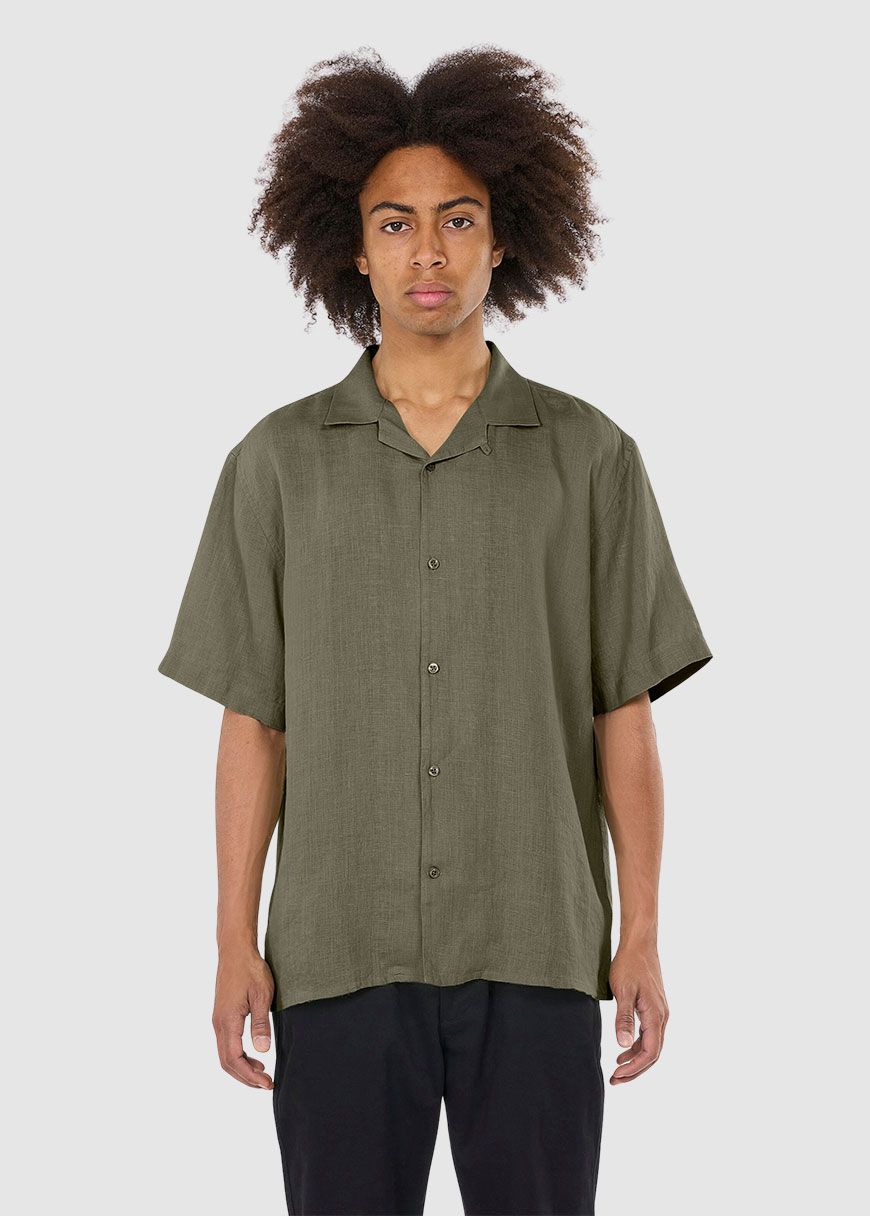 Box Short Sleeve Linen Shirt