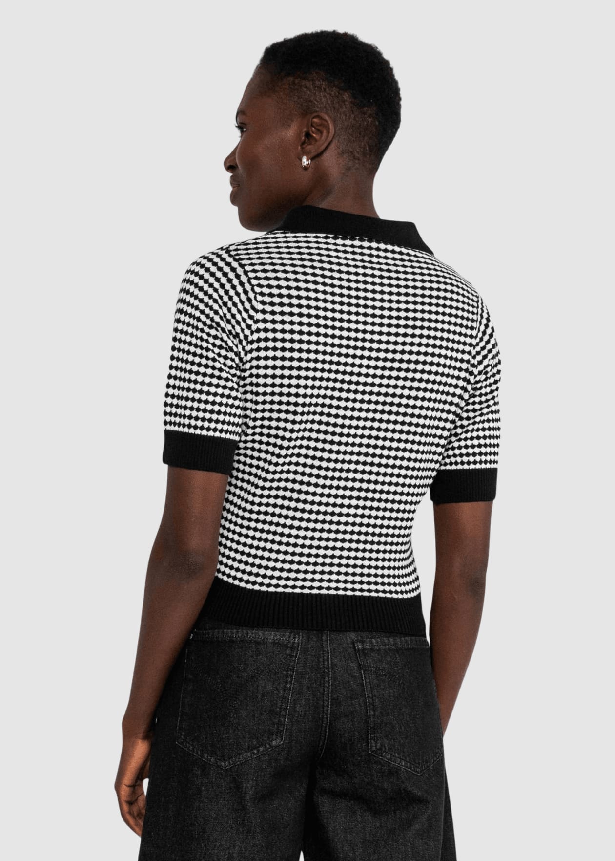 Petite Poloette Mixed Dots Black Beige