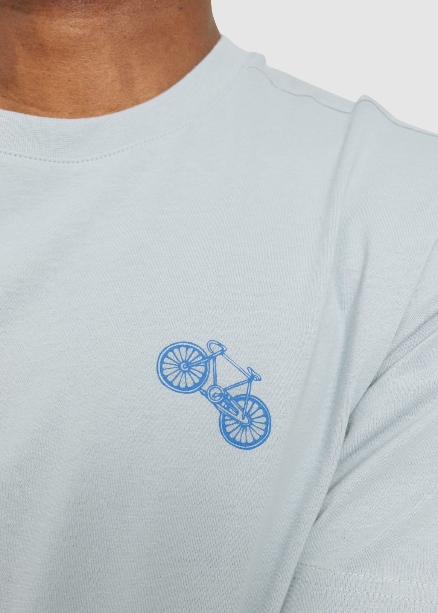 Chest Print T-Shirt Ice Blue Chest Print T-Shirt Ice Blue
