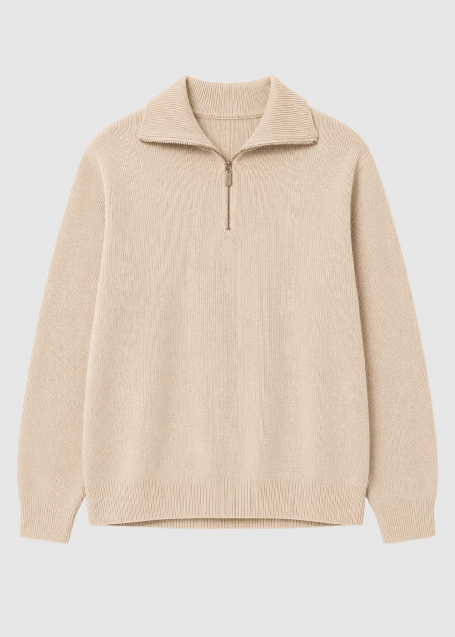 mazine-jacquard-knit-troyer-light-beige-6.jpeg Jacquard Knit Troyer Light Beige