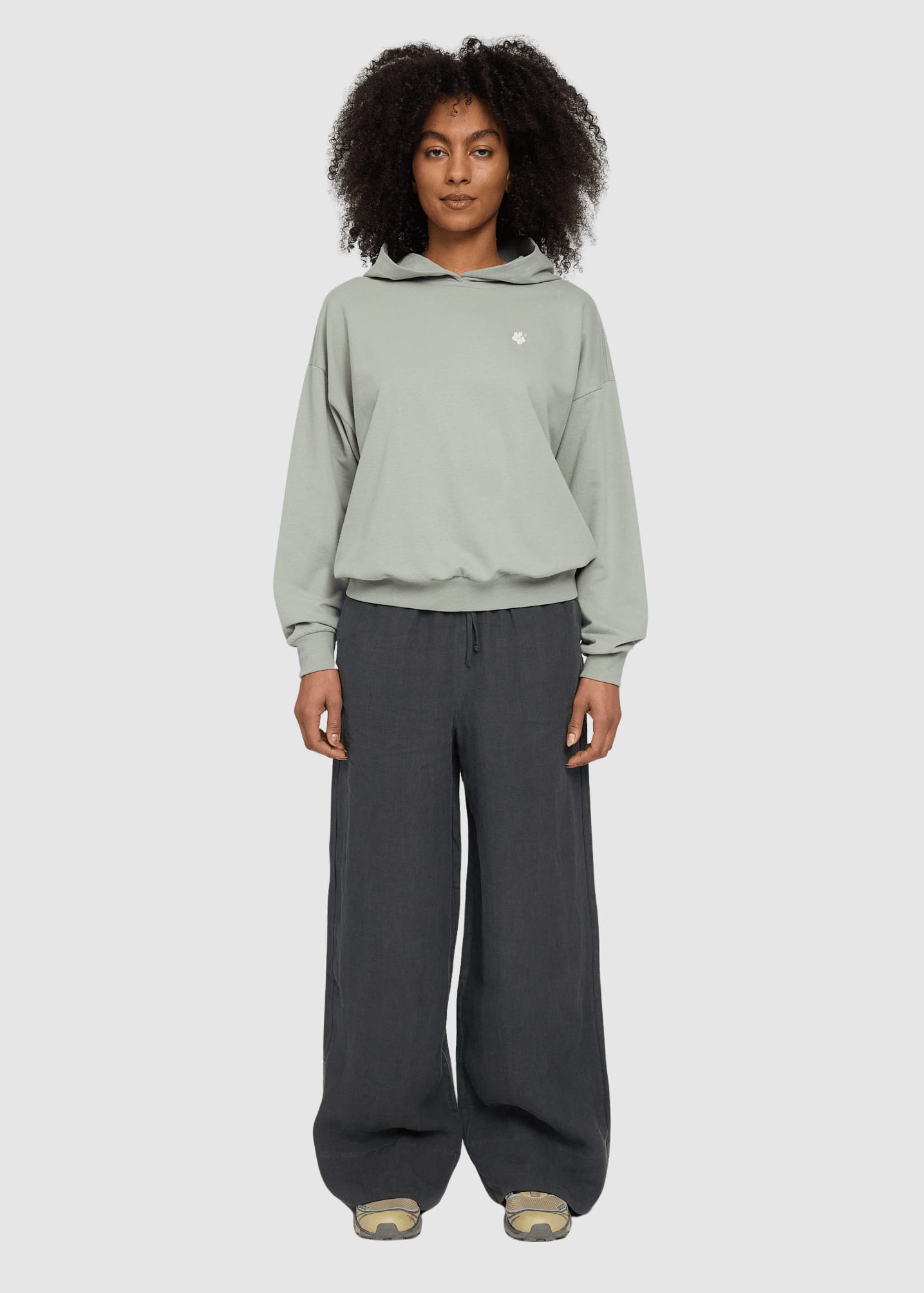 Back Print Hoodie Eucalyptus/hibiscus Back Print Hoodie Eucalyptus/hibiscus