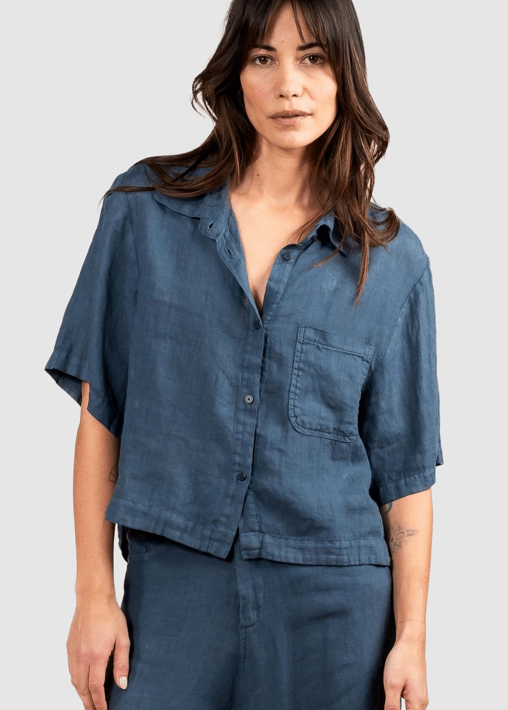 LIV Linen Shirt Vintage Grey