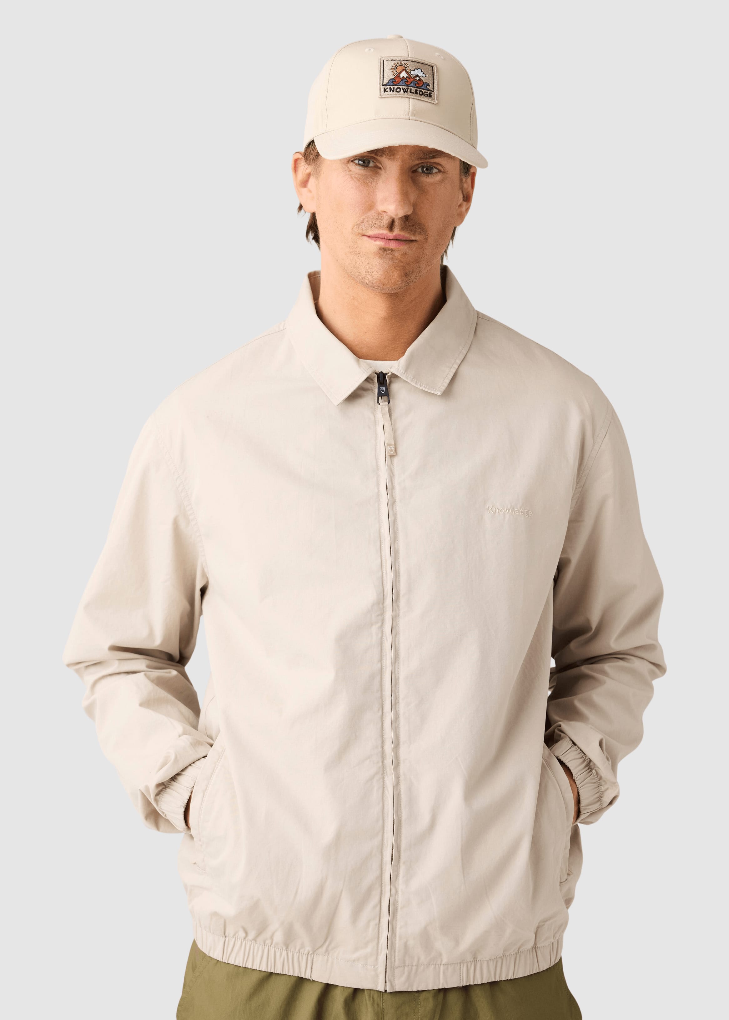 Light Poplin Jacket Light Feather Gray