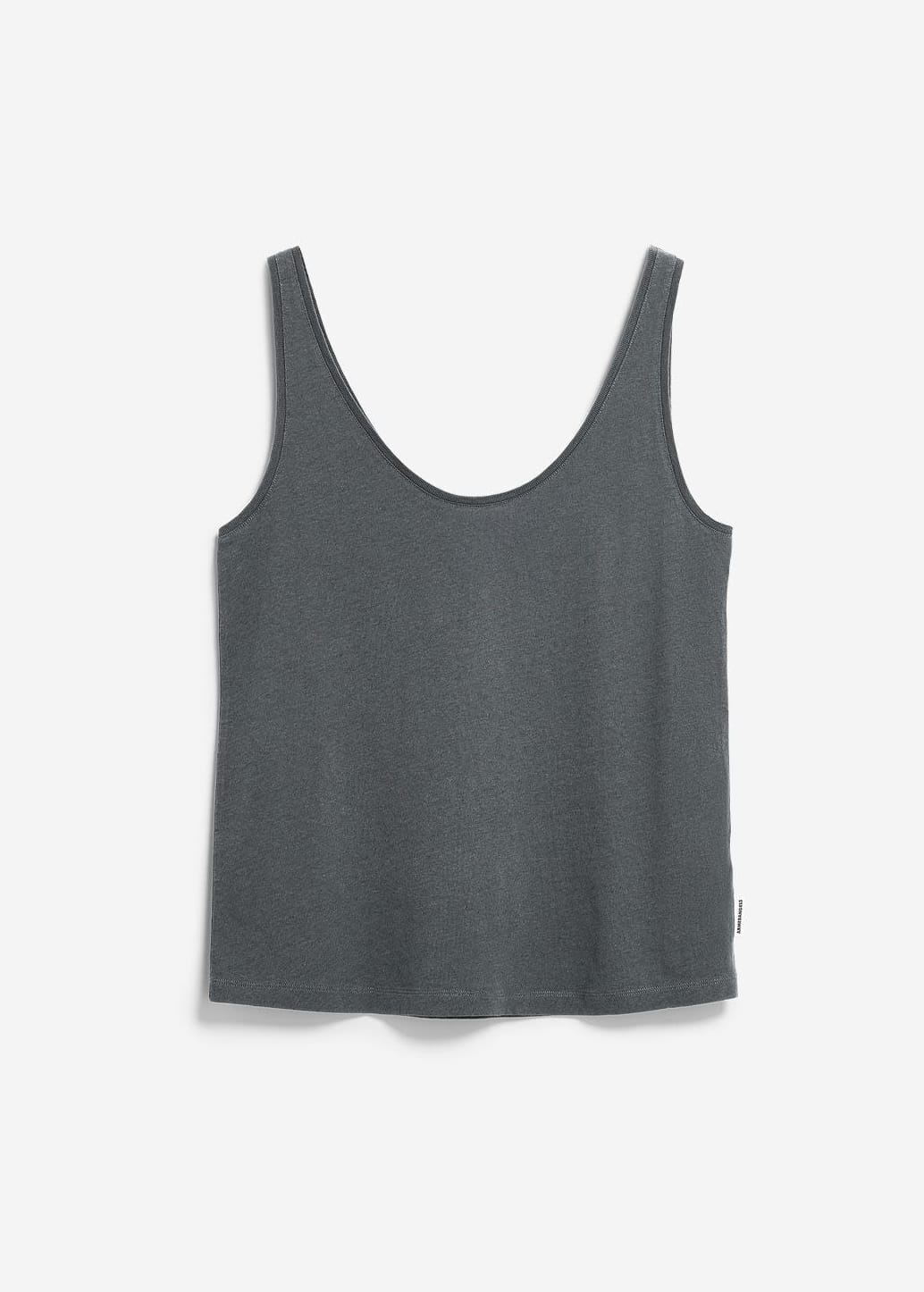 Linen Blend Top Space Steel Linen Blend Top Space Steel