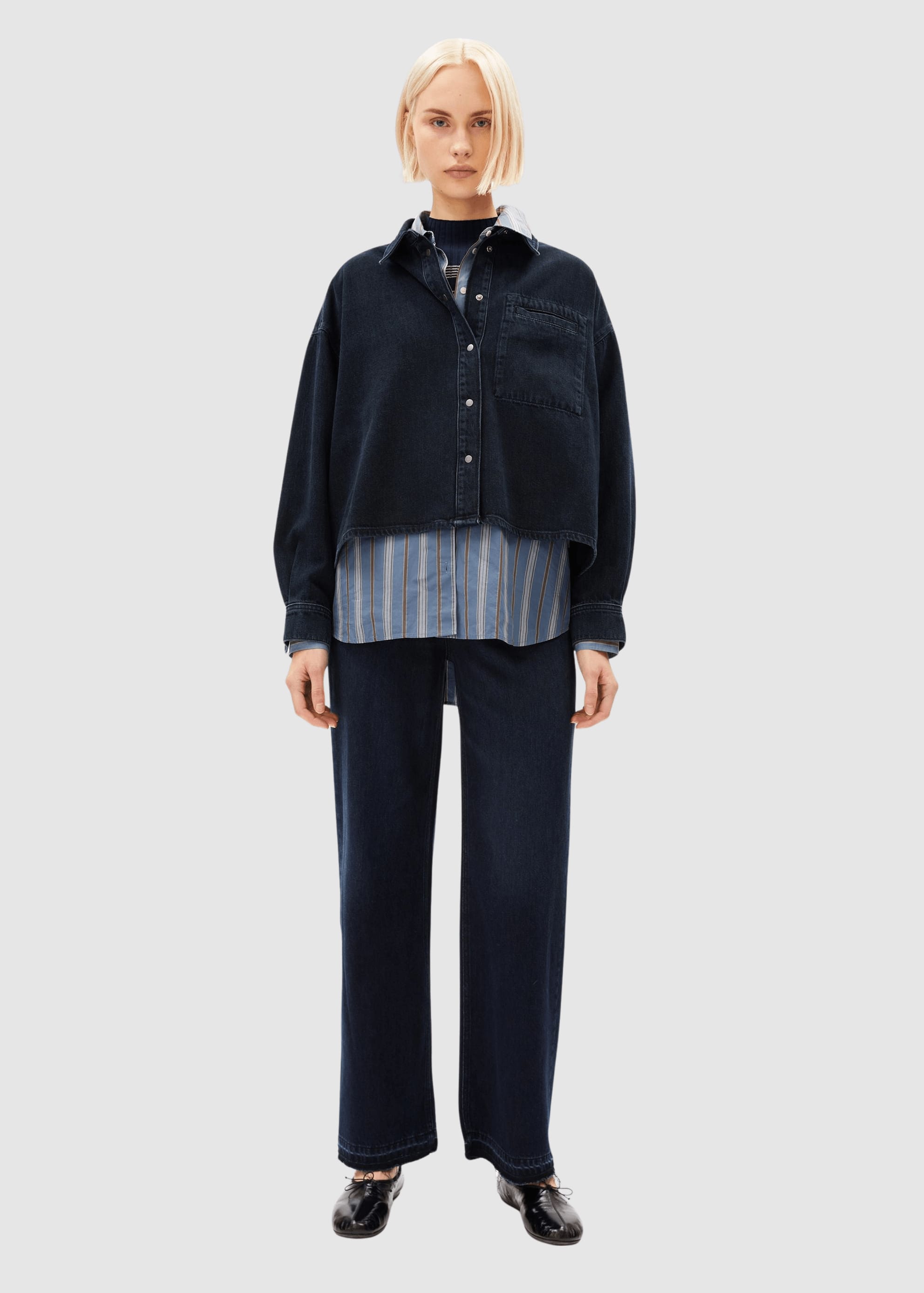 Nalaani Denim Blouse Rinse