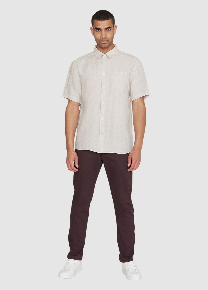 Regular Linen Short Sleeve Shirt