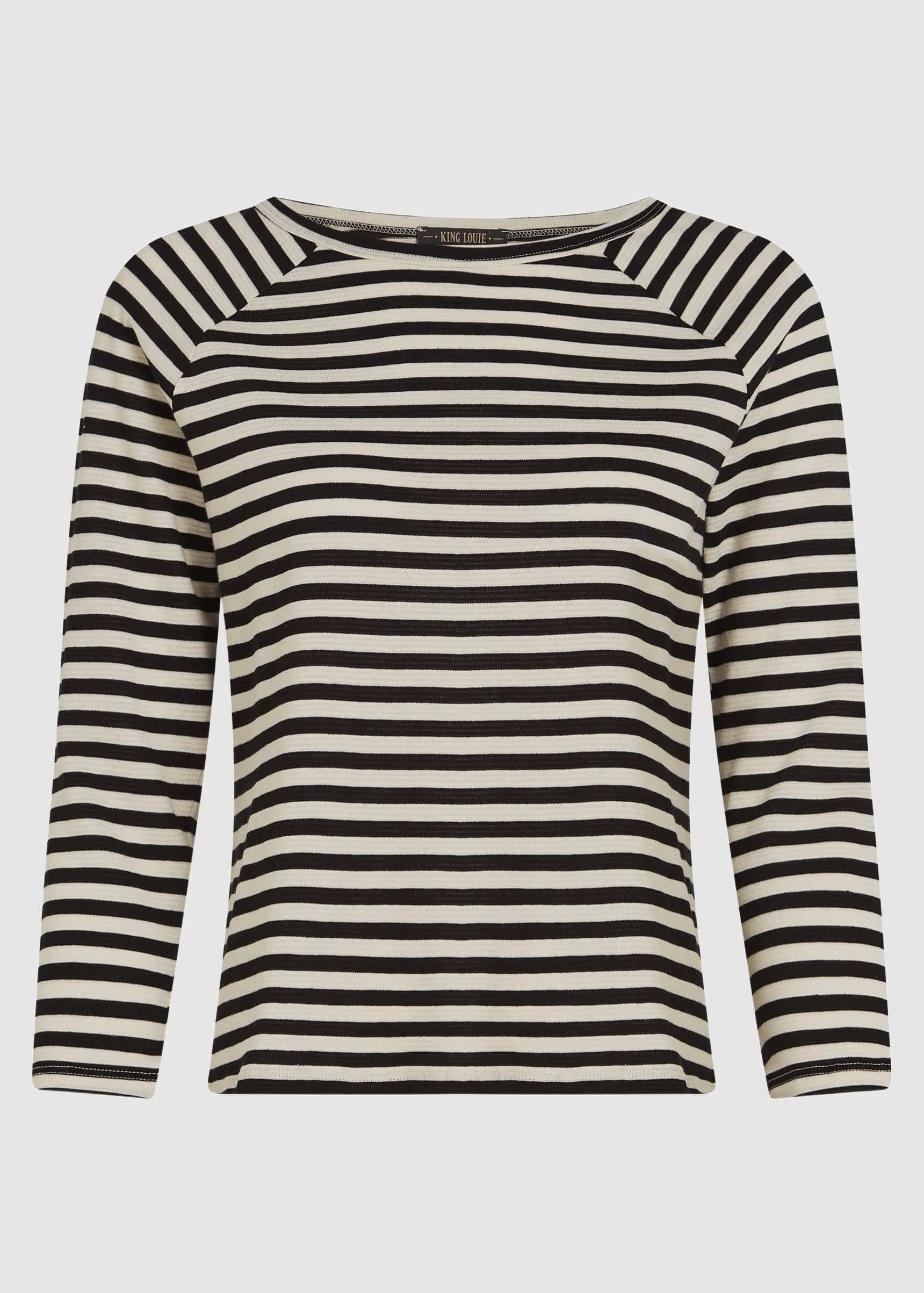 Raglan Tee Chopito Stripe Black