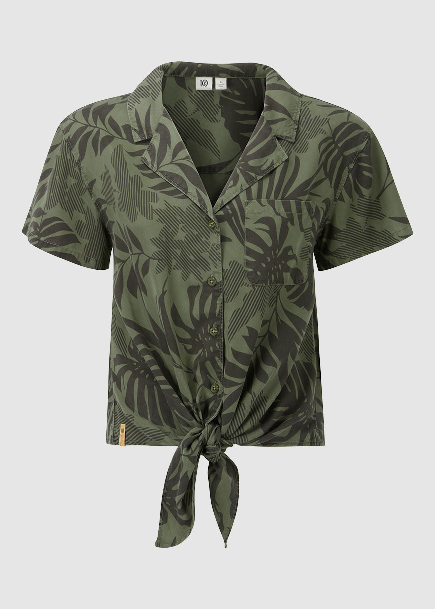 W Meander Tie Front Shirt W Meander Tie Front Shirt