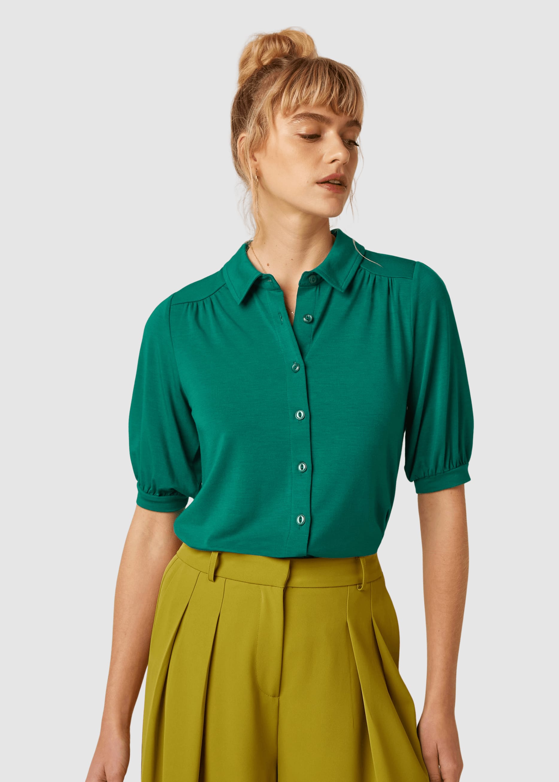 Carina Blouse Tulum Ponderosa Green