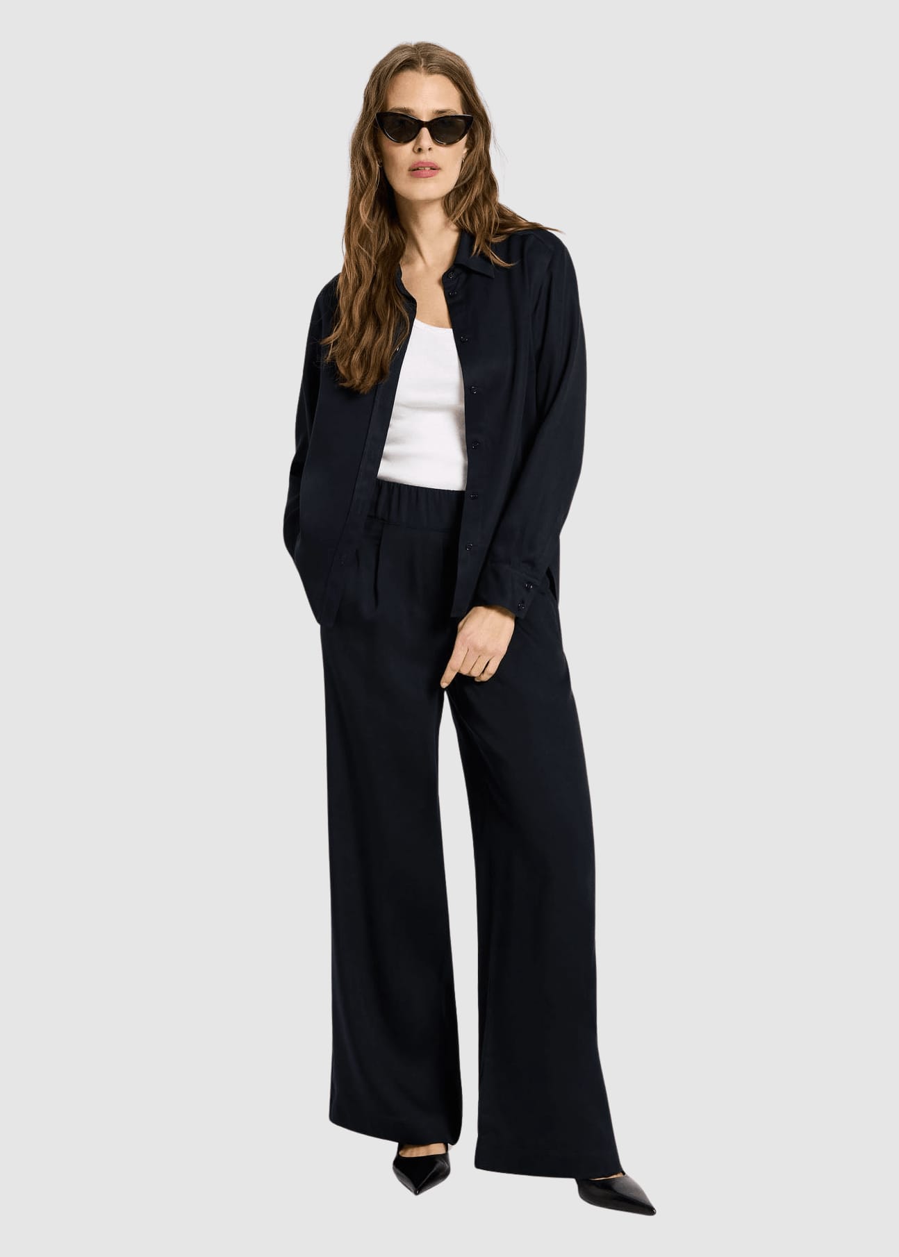 Hose Mit Weitem Bein Midnight