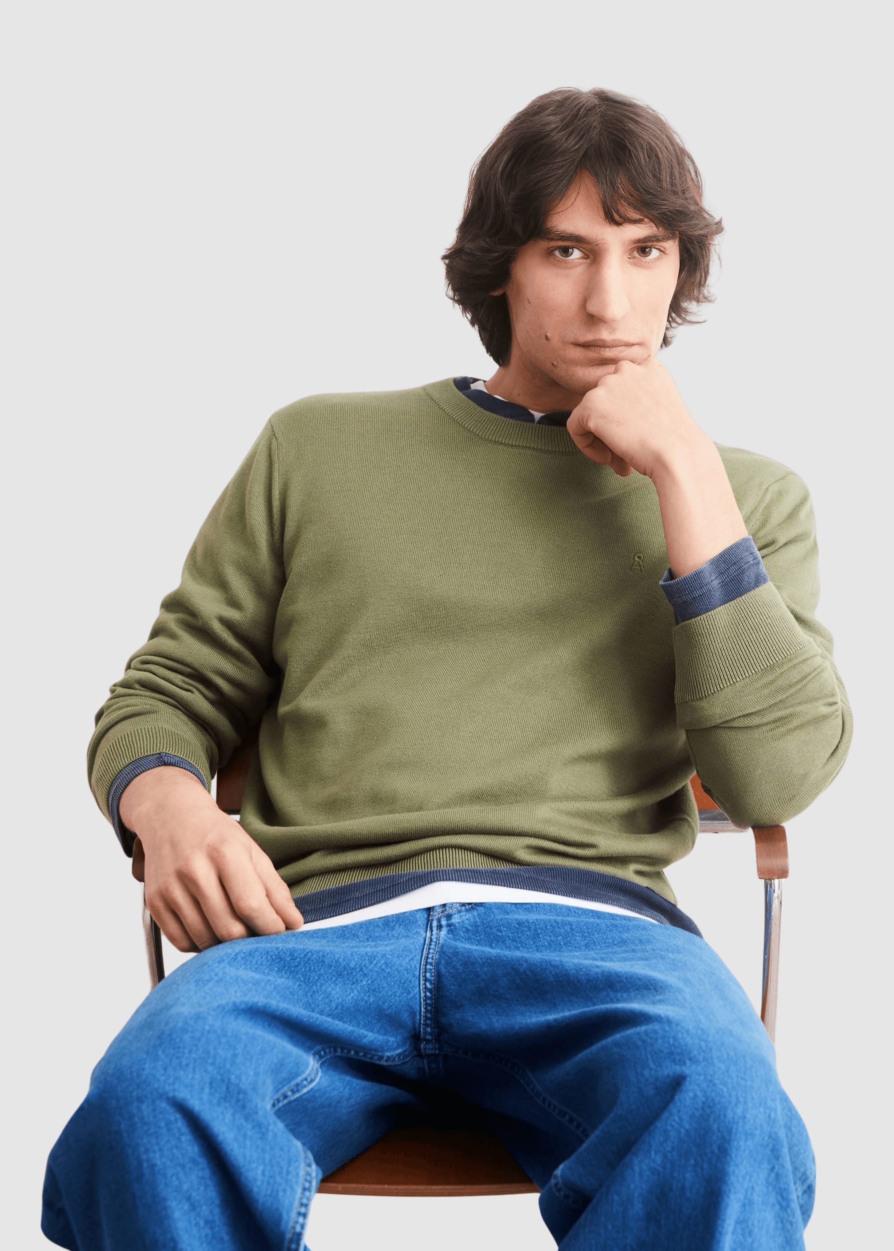 Loukaa Knit Sweater Fatigue Green Loukaa Knit Sweater Fatigue Green