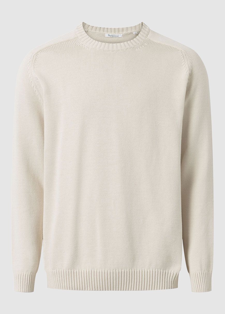 Plain Knitted Crew Neck