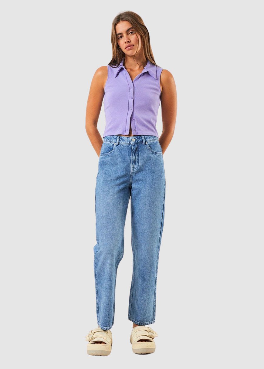 Shelby Hemp Denim Wide Leg Jean Long Shelby Hemp Denim Wide Leg Jean Long