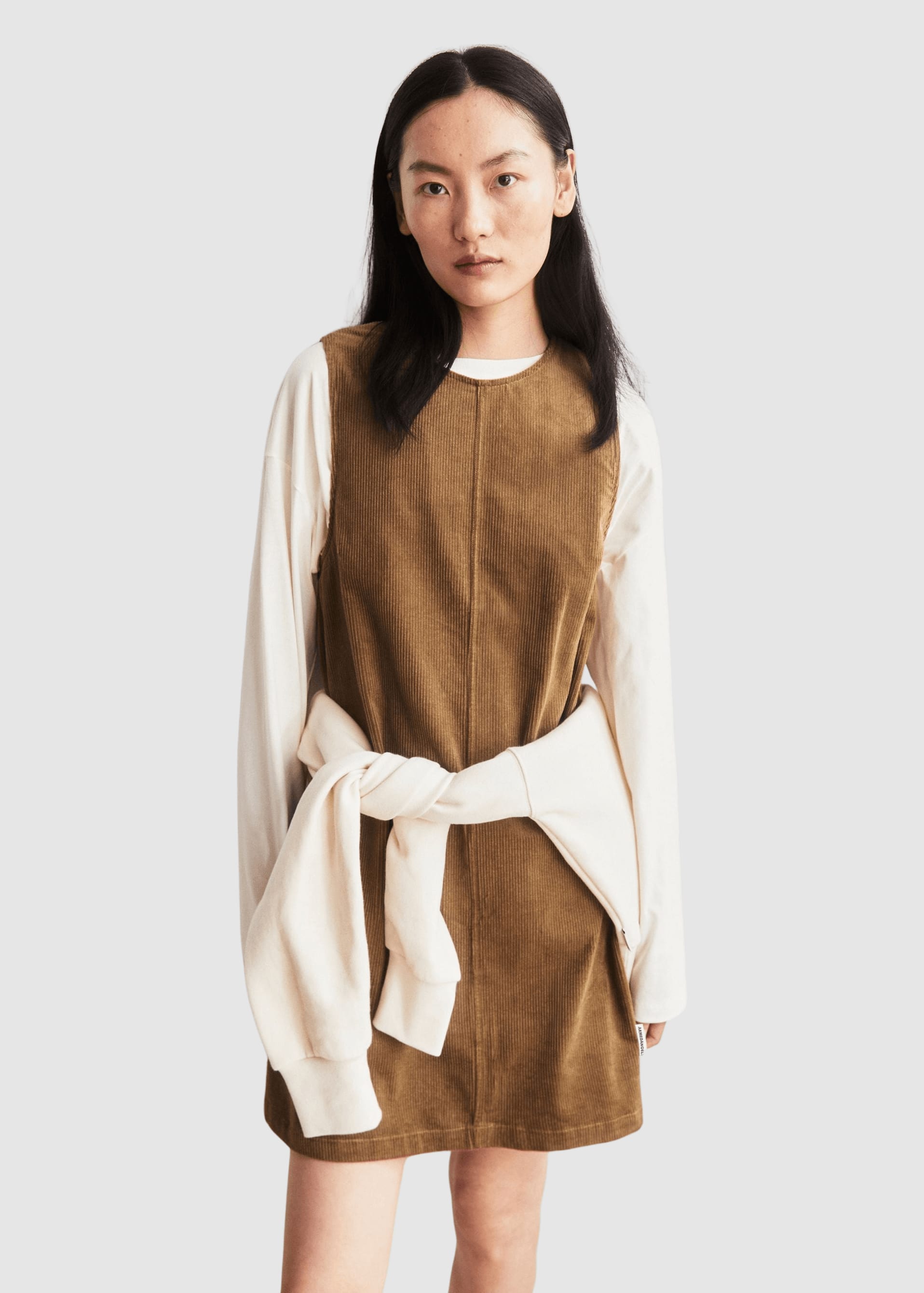 armedangels-corduroy-r-neck-mini-dress-amberwood-4.jpeg Corduroy R-Neck Mini Dress Amberwood