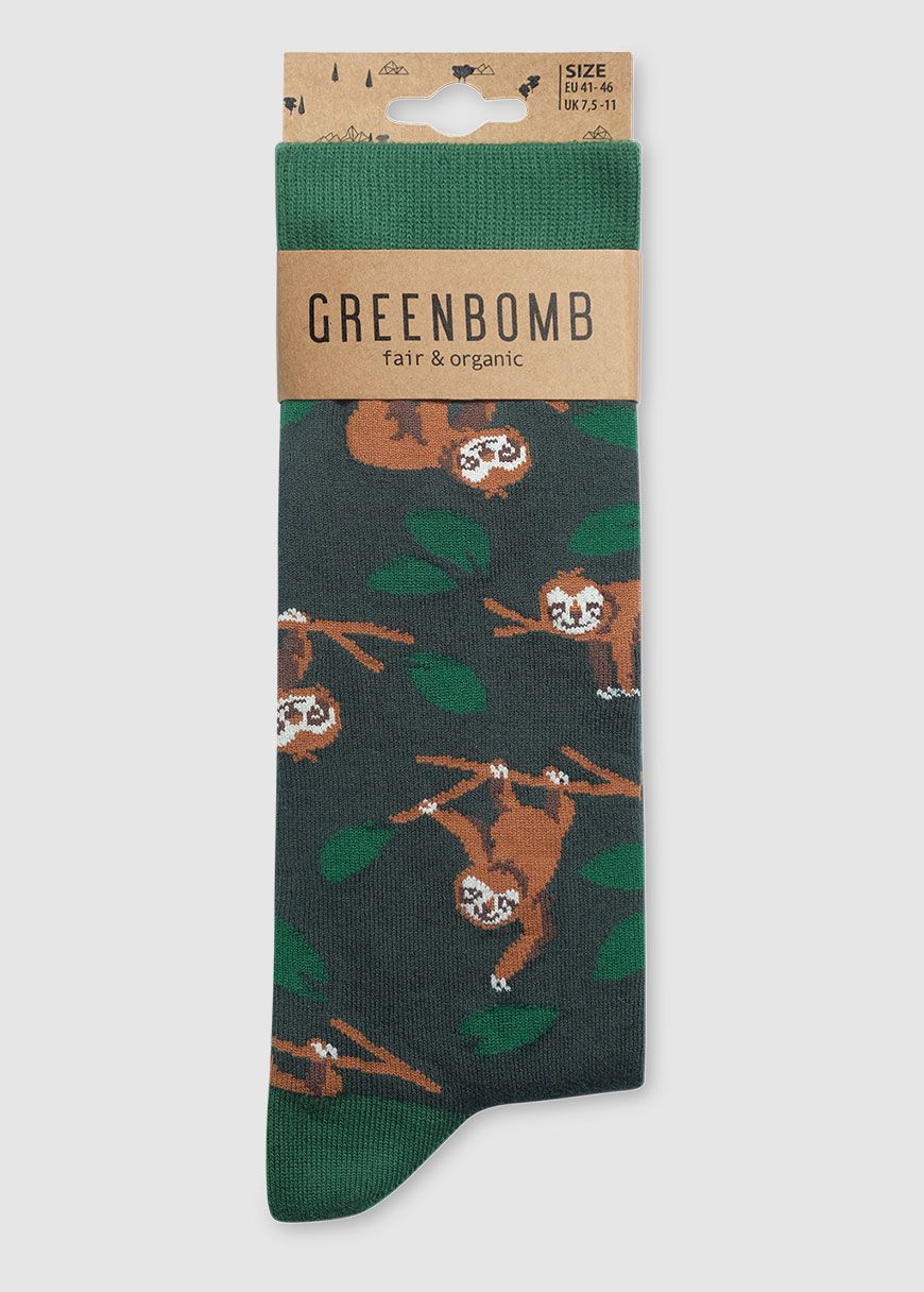 Animal Sloth Branch 2 Socks