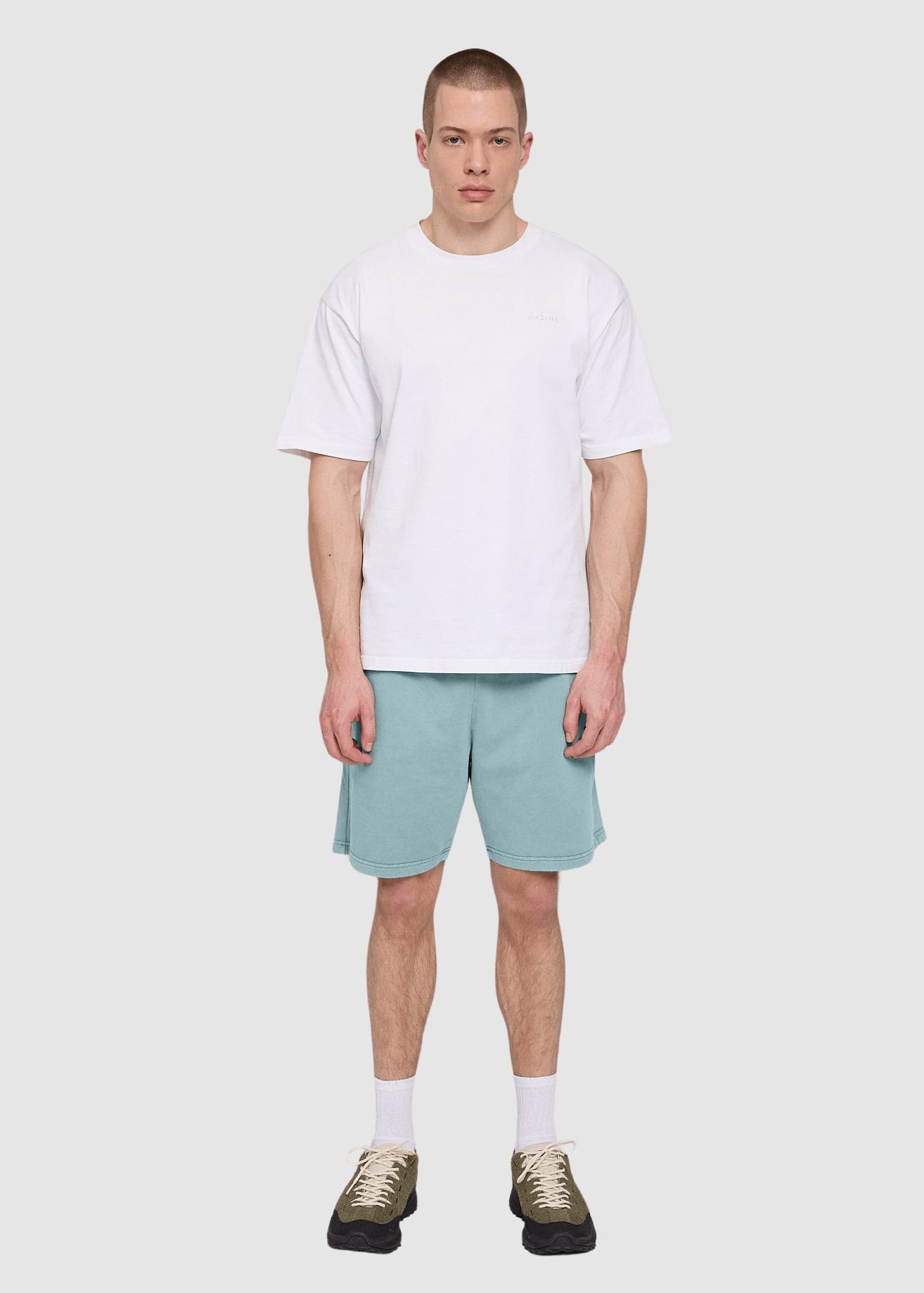 Genderless Natural Dye Sweat Shorts Natural Dye Turquoise