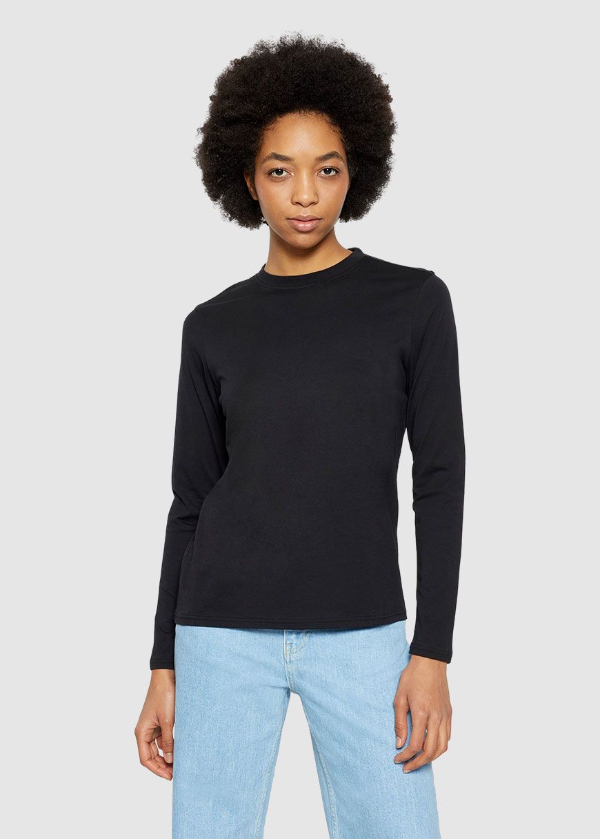 Basic Pima Cotton Long Sleeve T-Shirt